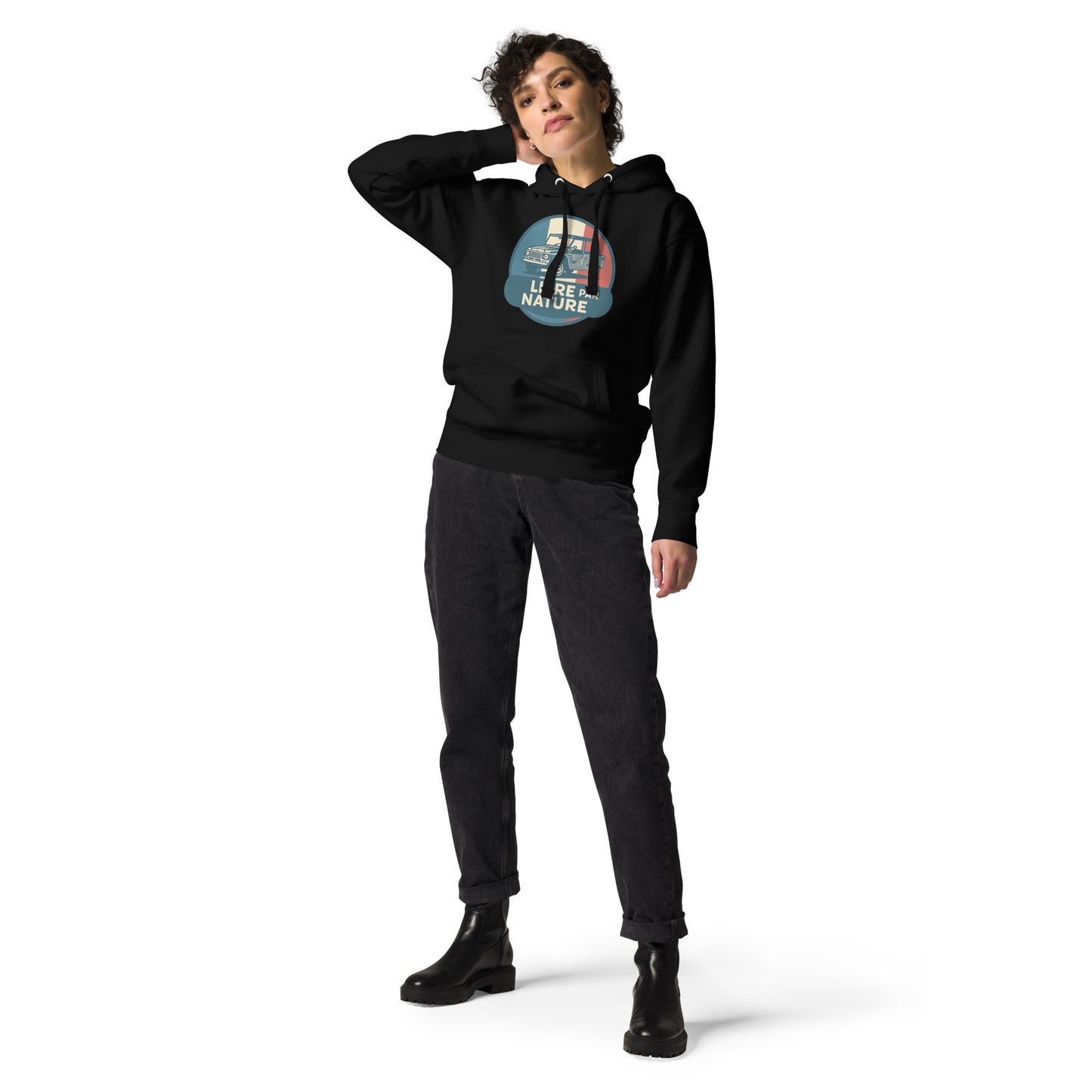 🚙 Premium Hoodie “Libre par Nature” – Citroën Méhari: Freedom with Style!