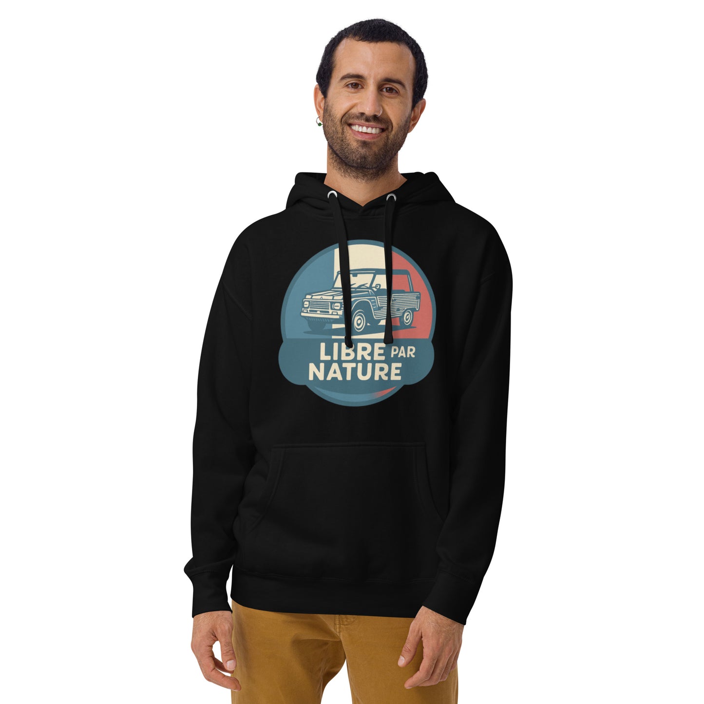 🚙 Premium Hoodie “Libre par Nature” – Citroën Méhari: Freedom with Style!
