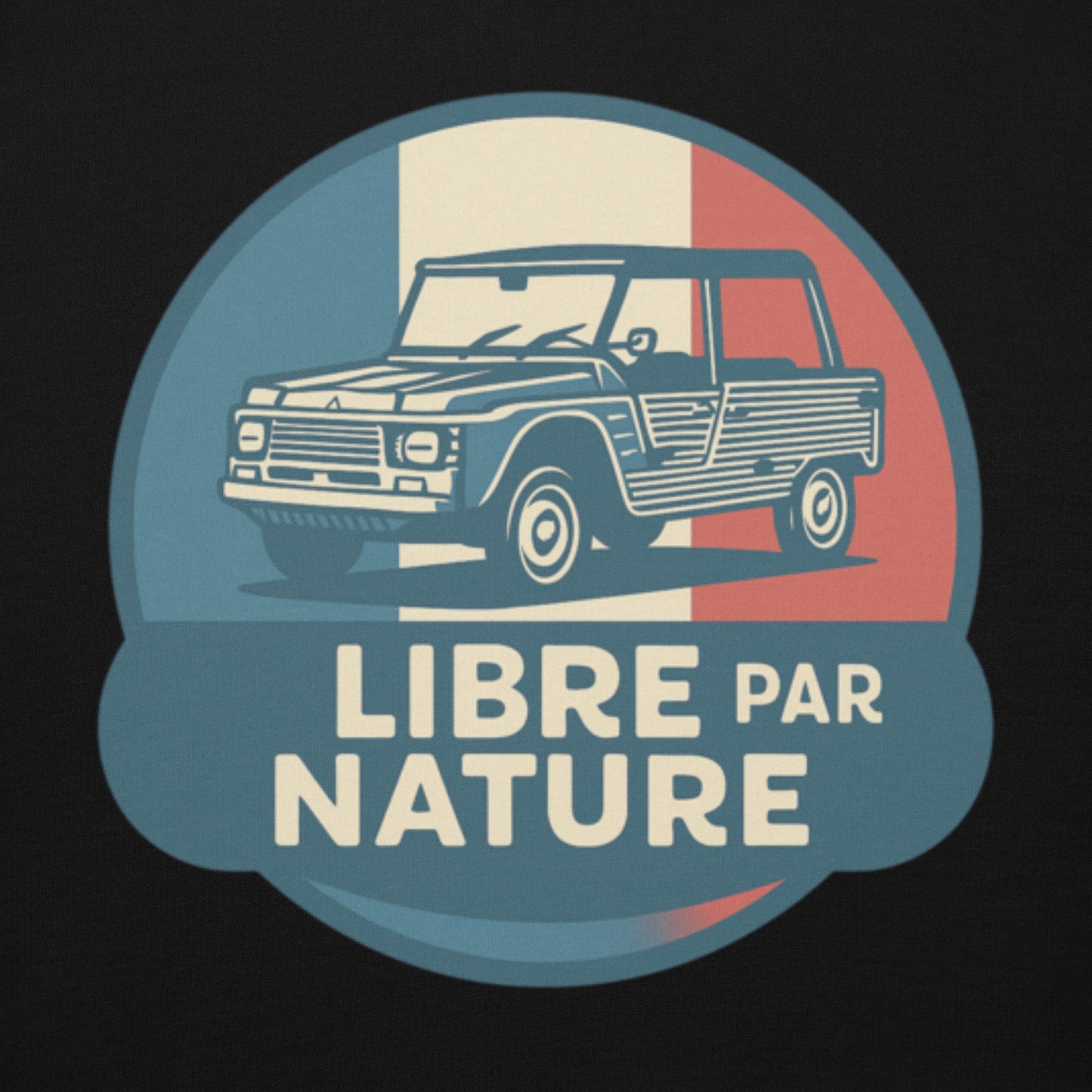 🚙 Premium Hoodie “Libre par Nature” – Citroën Méhari: Freedom with Style!