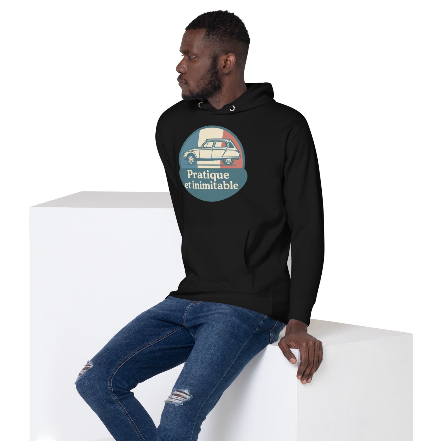 🔥 Premium Hoodie “Pratique et Inimitable” – Stijlvol Warm Blijven met Franse Allure