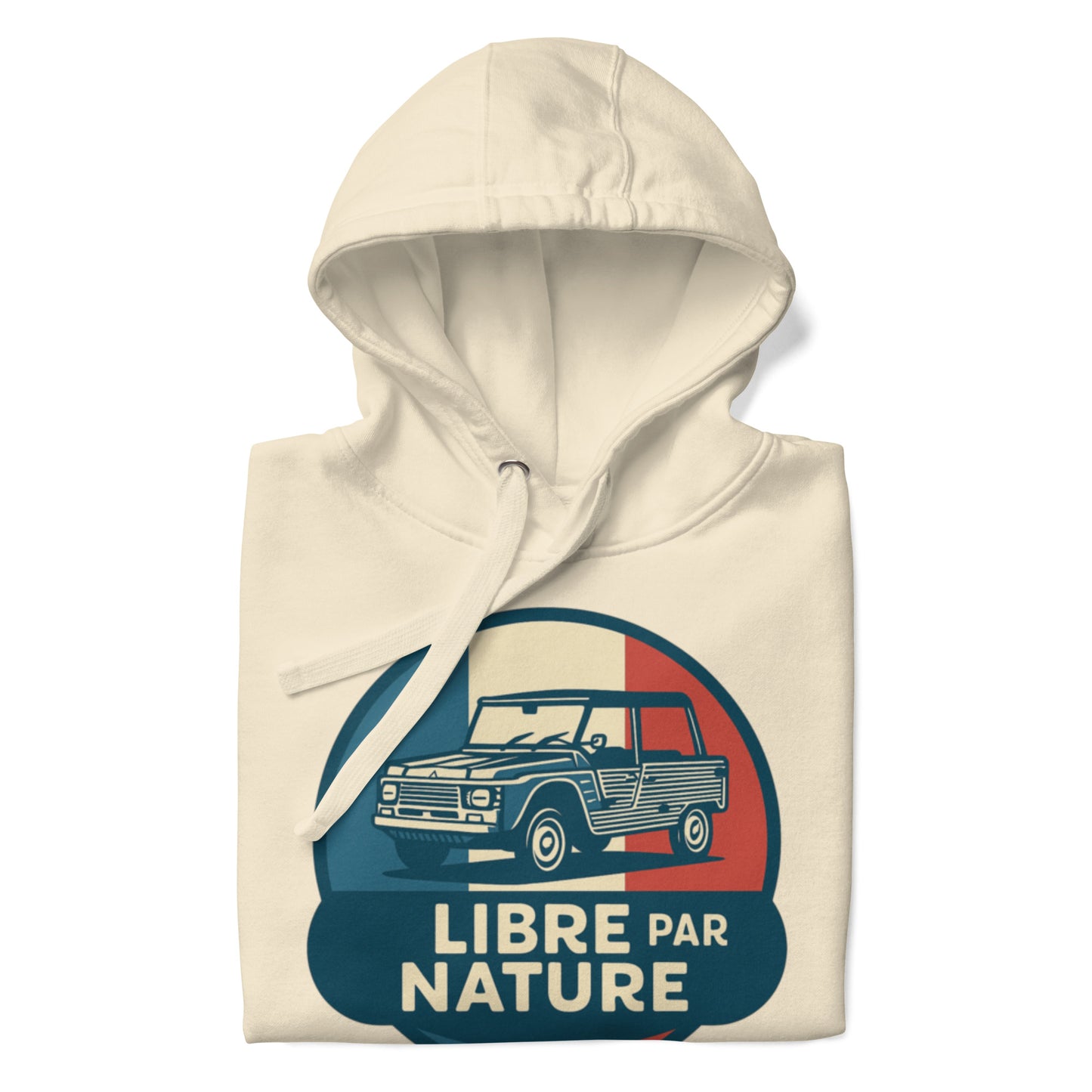 🚙 Premium Hoodie “Libre par Nature” – Citroën Méhari: Freedom with Style!