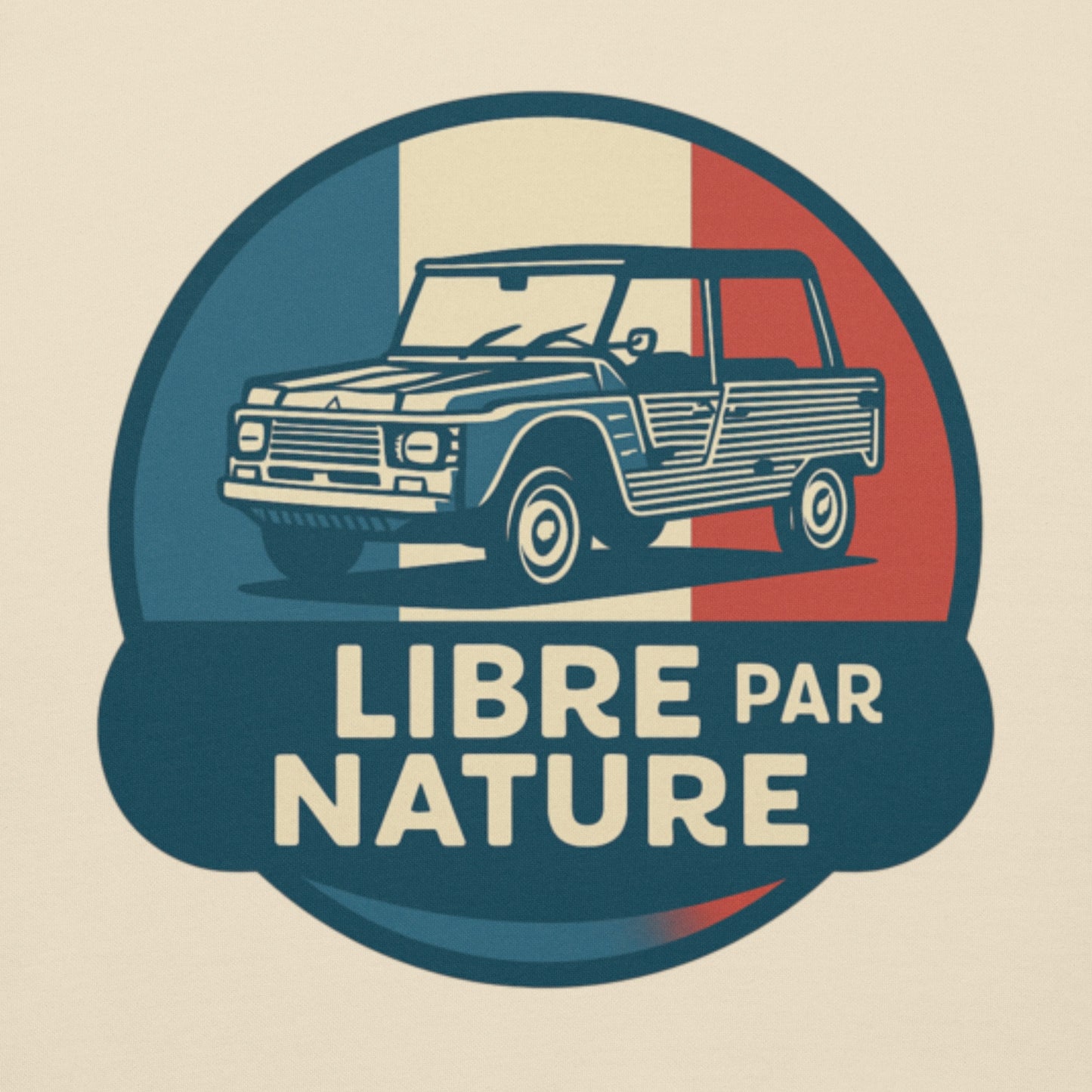 🚙 Premium Hoodie “Libre par Nature” – Citroën Méhari: Freedom with Style!