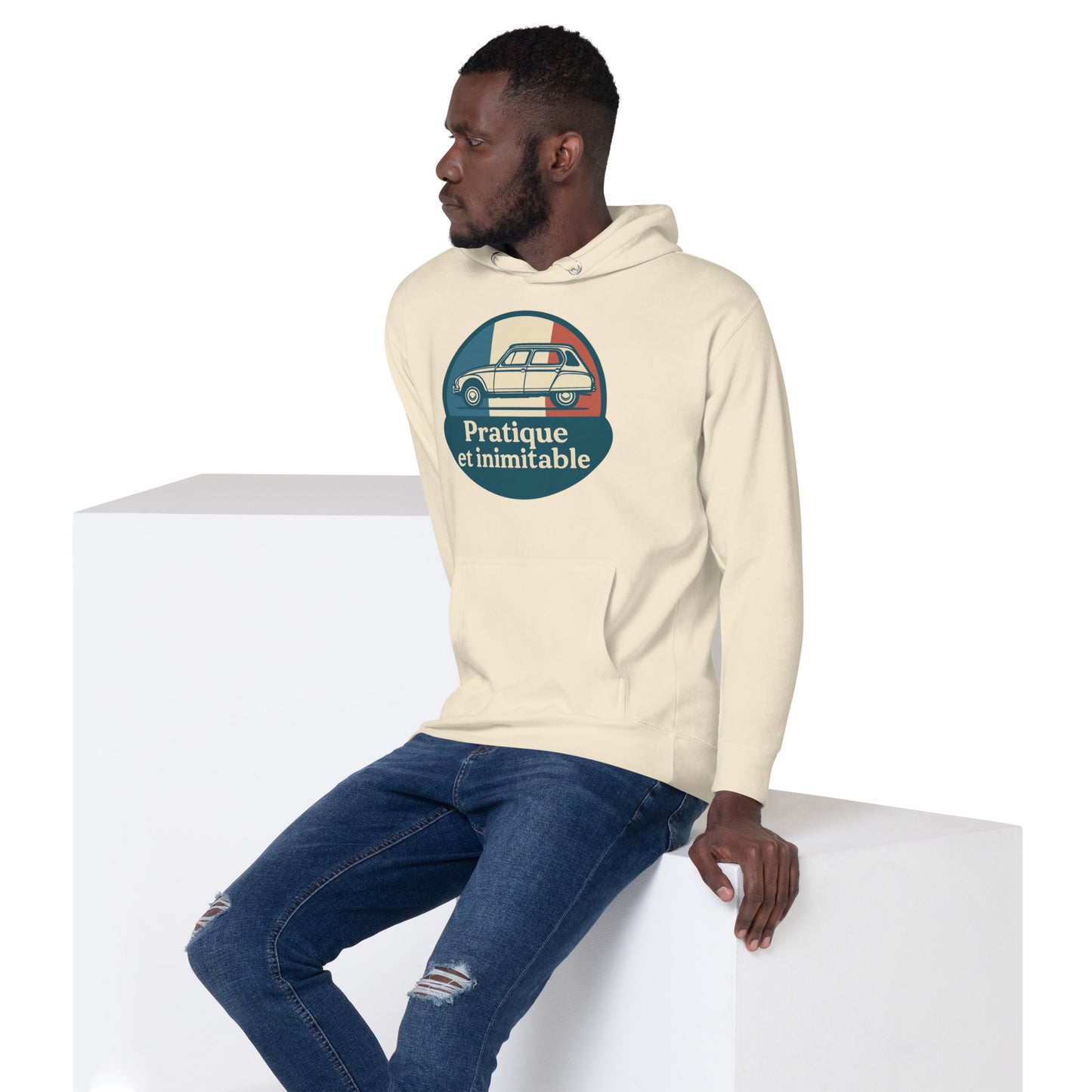 🔥 Premium Hoodie “Pratique et Inimitable” – Stijlvol Warm Blijven met Franse Allure