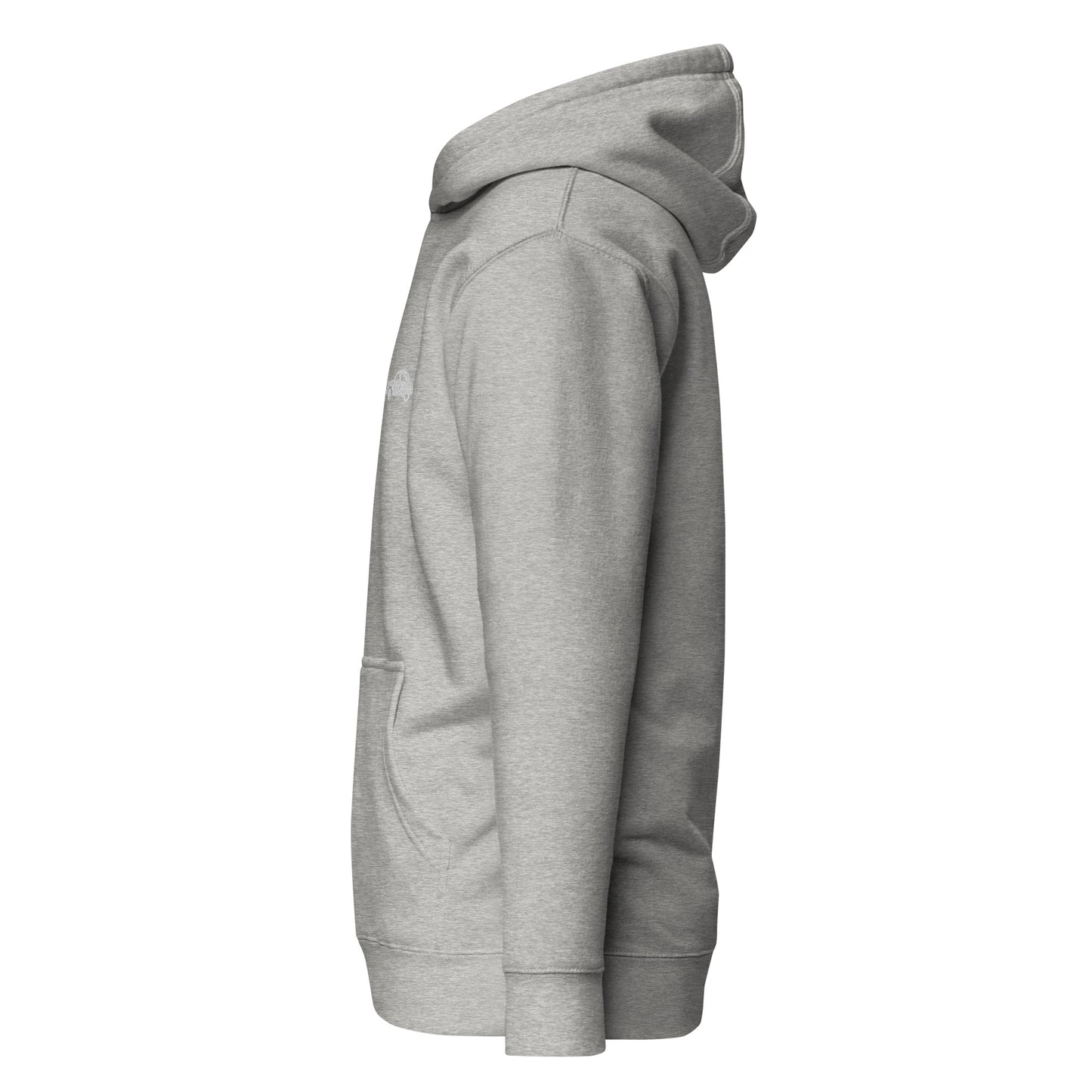 Premium uniseks hoodie Citroën 2cv geborduurd - Zwart, Navy, L.Blauw, Grijs of Wit