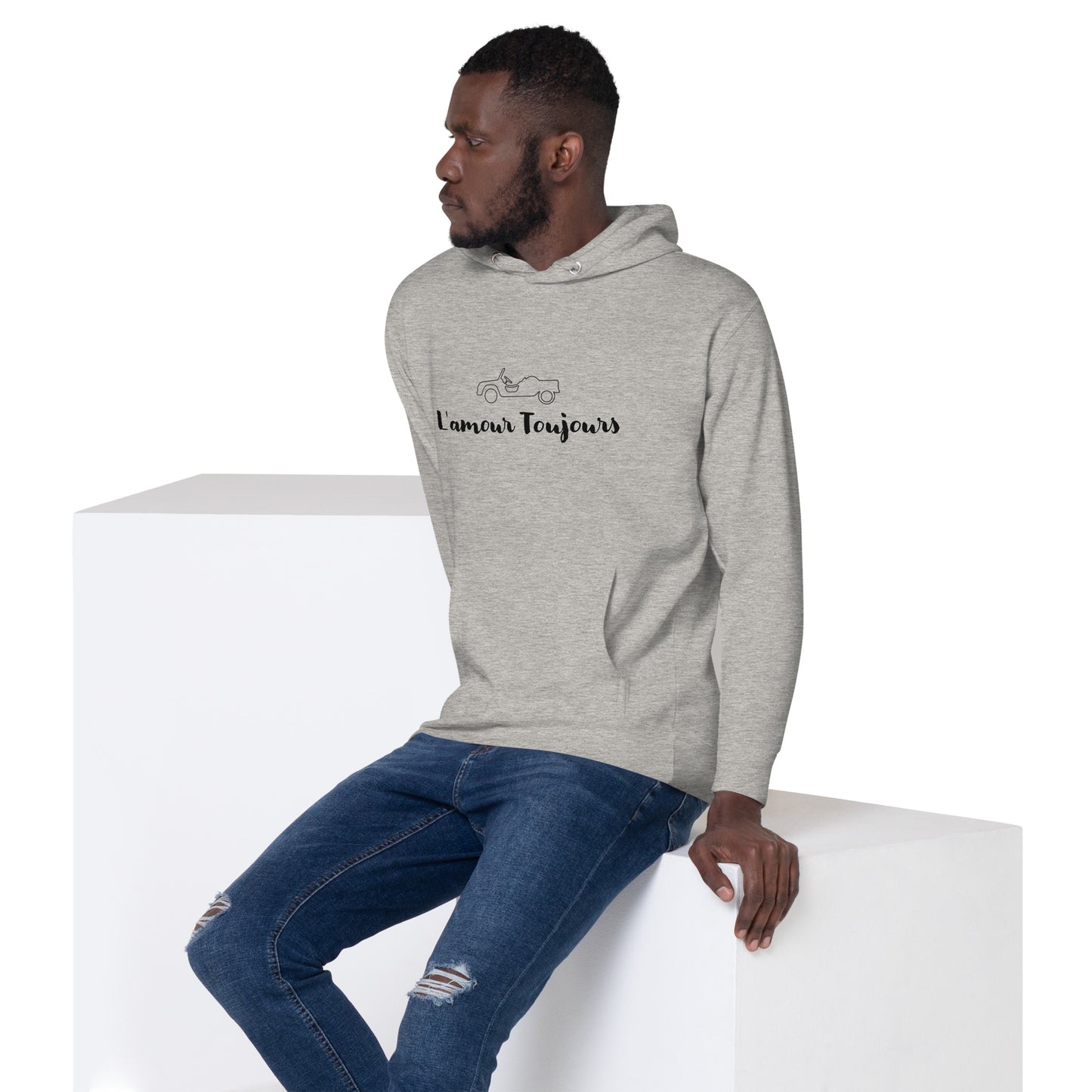 L'amour Toujours Citroën Méhari Hoodie Unisex - Gray or White