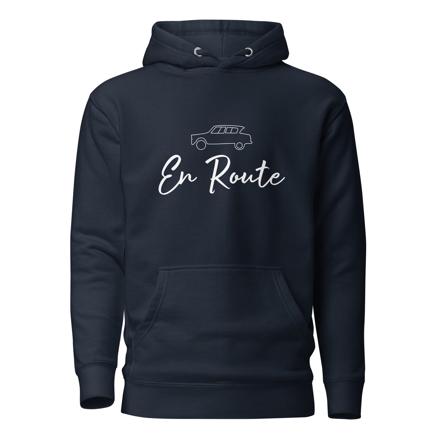 Premium unisex hoodie Citroën Ami6 En Route - Black, Navy or Blue