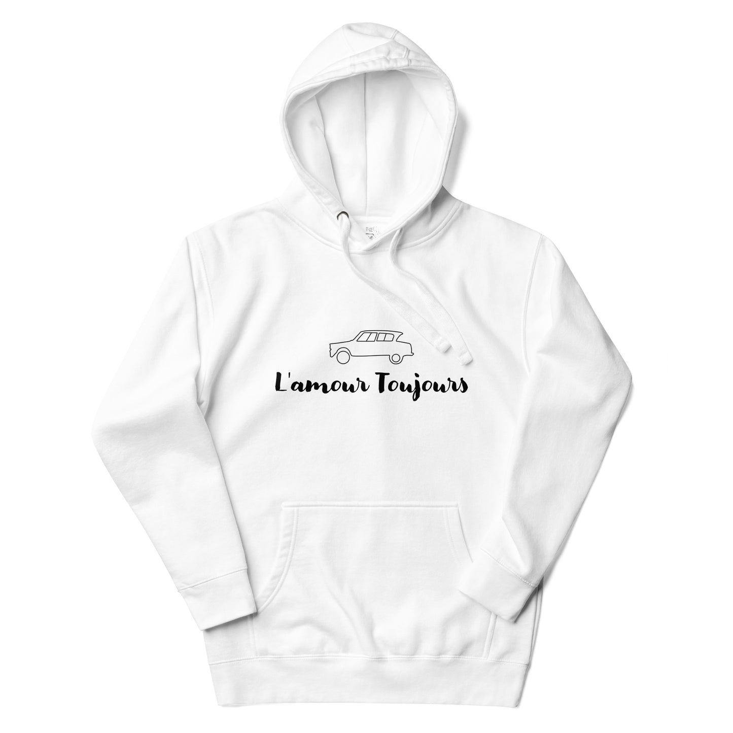 L'amour Toujours Citroën Ami6 Hoodie Unisex - Gray or White