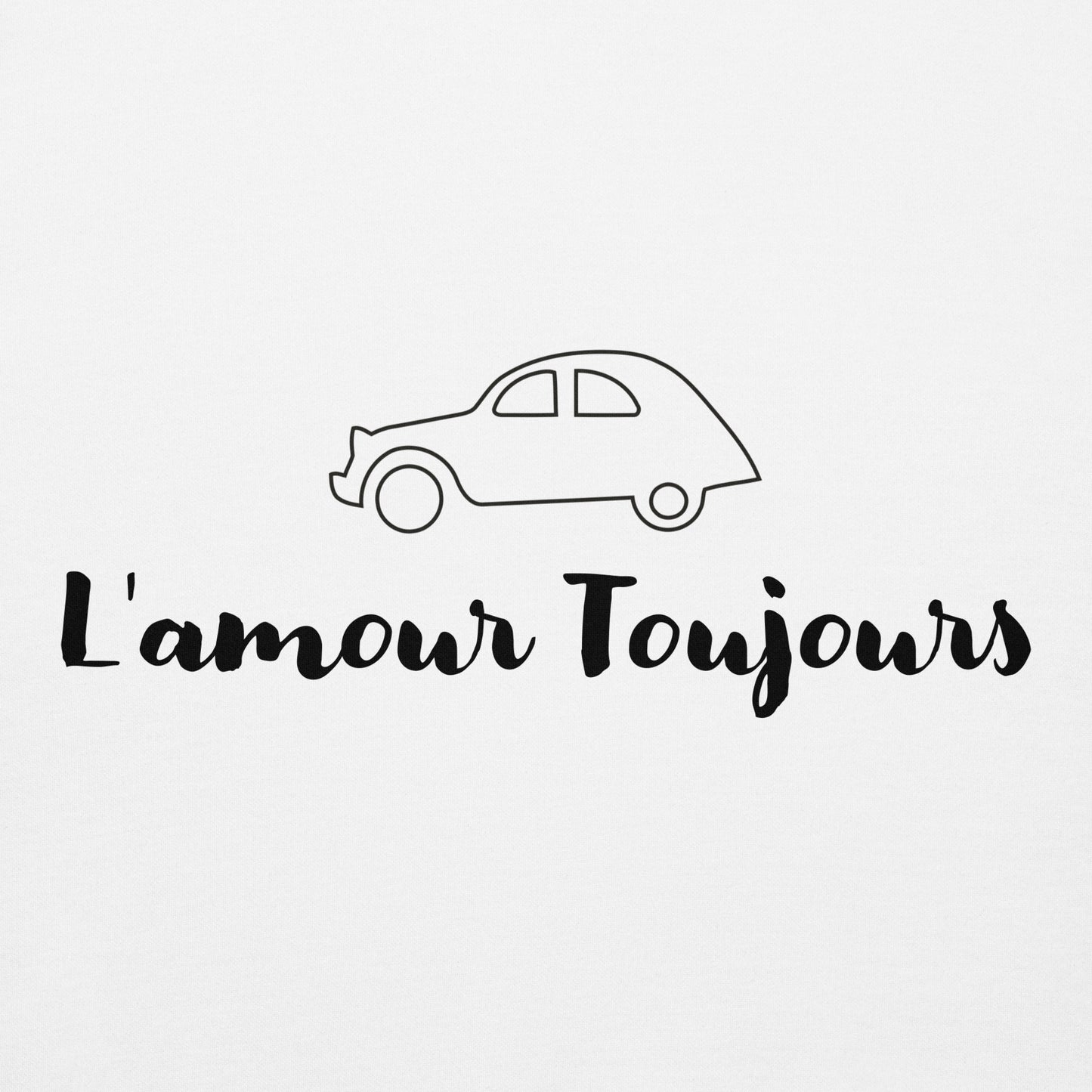 L'amour Toujours Citroën 2cv Hoodie Unisex - Gray or White