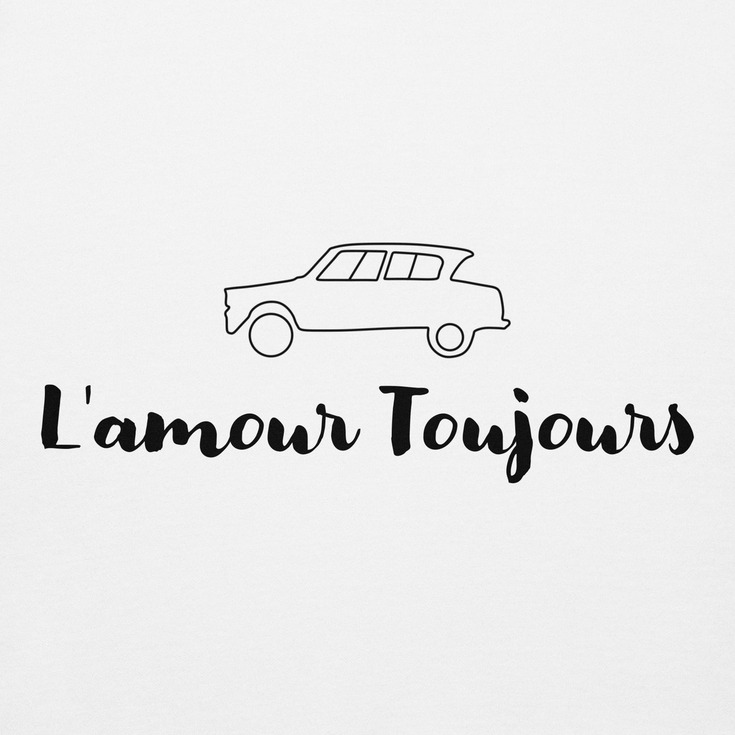 L'amour Toujours Citroën Ami6 Hoodie Unisex - Gray or White
