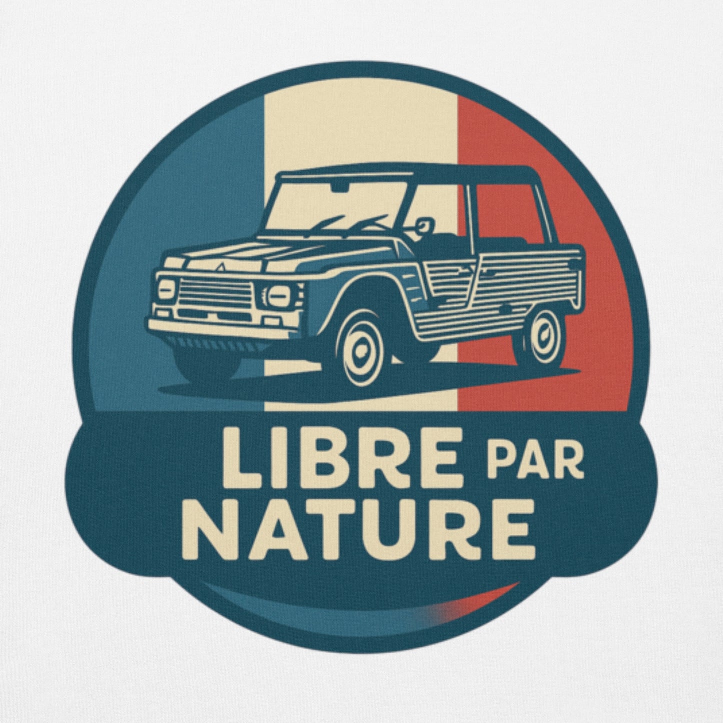 🚙 Premium Hoodie “Libre par Nature” – Citroën Méhari: Freedom with Style!