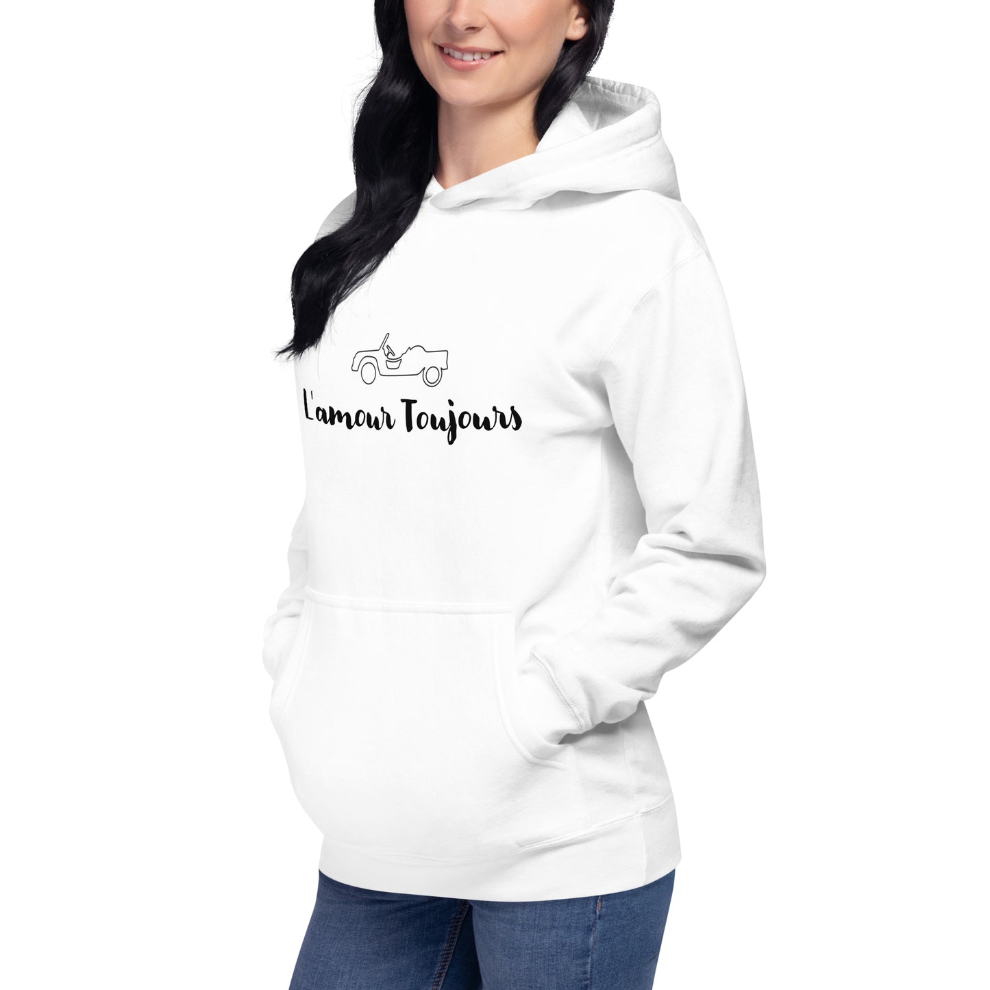 L'amour Toujours Citroën Méhari Hoodie Unisex - Gray or White