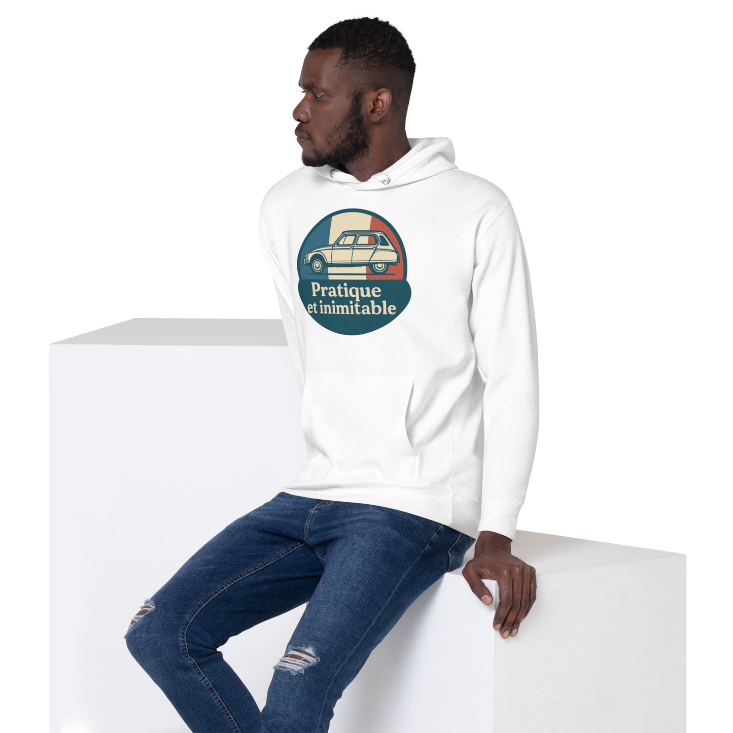 🔥 Premium Hoodie “Pratique et Inimitable” – Stijlvol Warm Blijven met Franse Allure