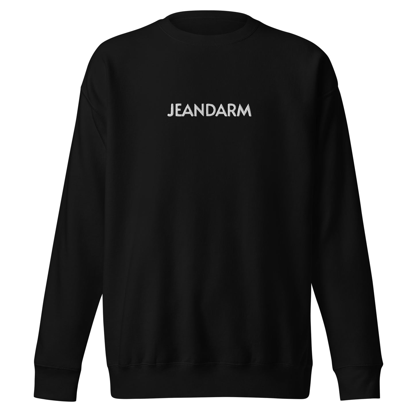 JEANDARM Embroidered Unisex Premium Sweatshirt - Black, Navy, Gray or White