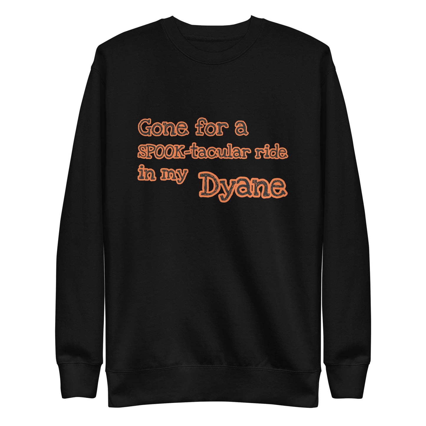Gone for a SPOOK-tacular ride in my DYANE Unisex premium sweatshirt available in Black, Grey or White