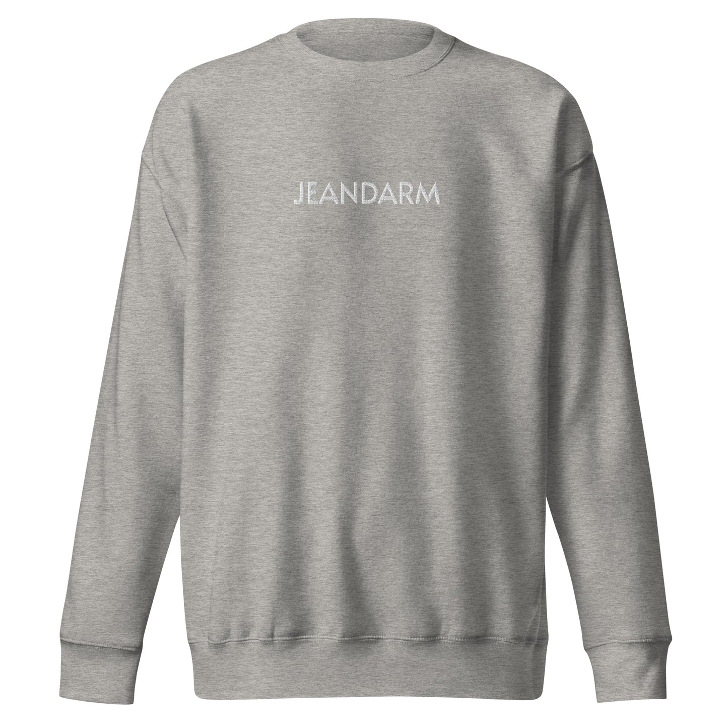 JEANDARM Embroidered Unisex Premium Sweatshirt - Black, Navy, Gray or White