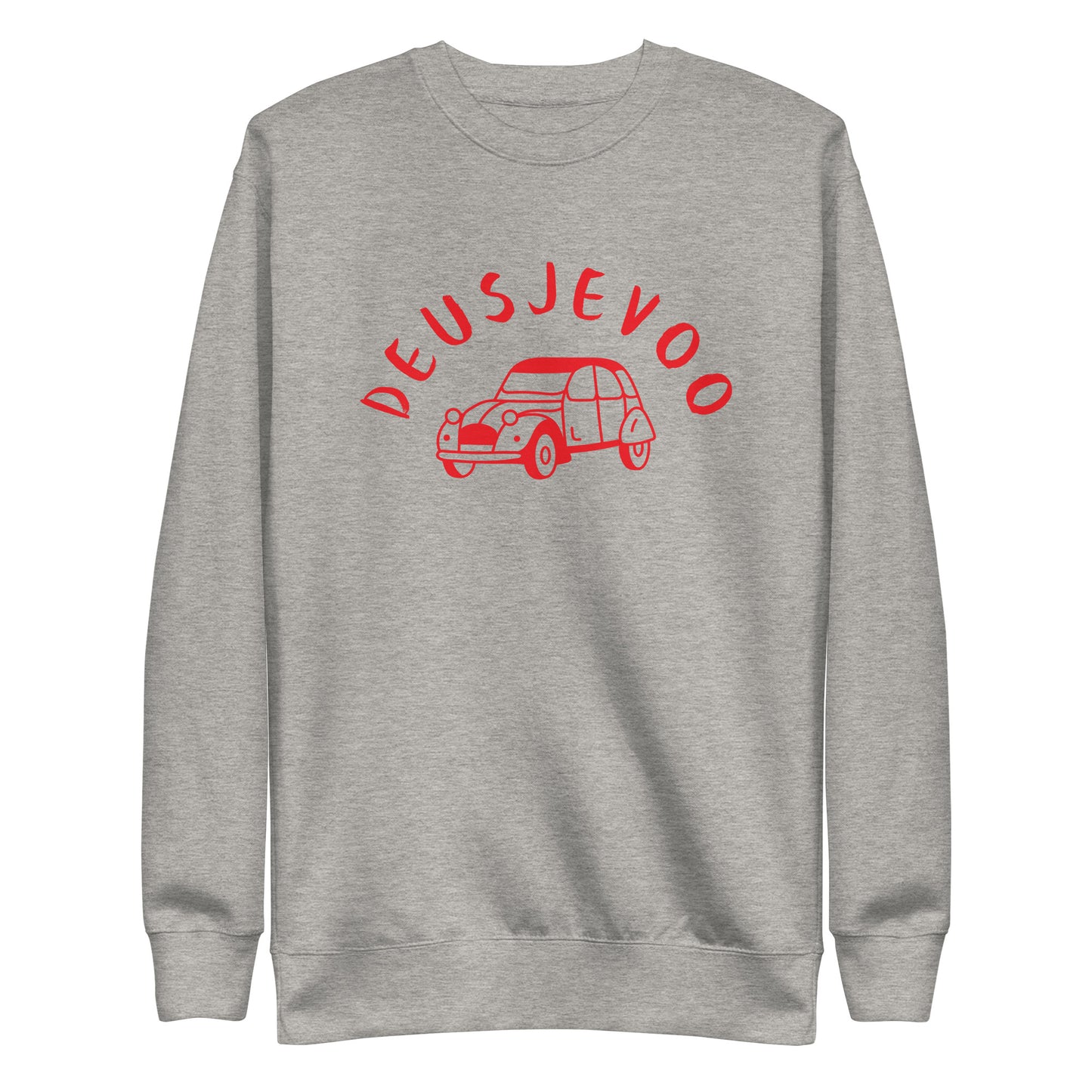 Deusjevoo Unisex premium sweatshirt available in Black, Navy, Blue, Grey and White