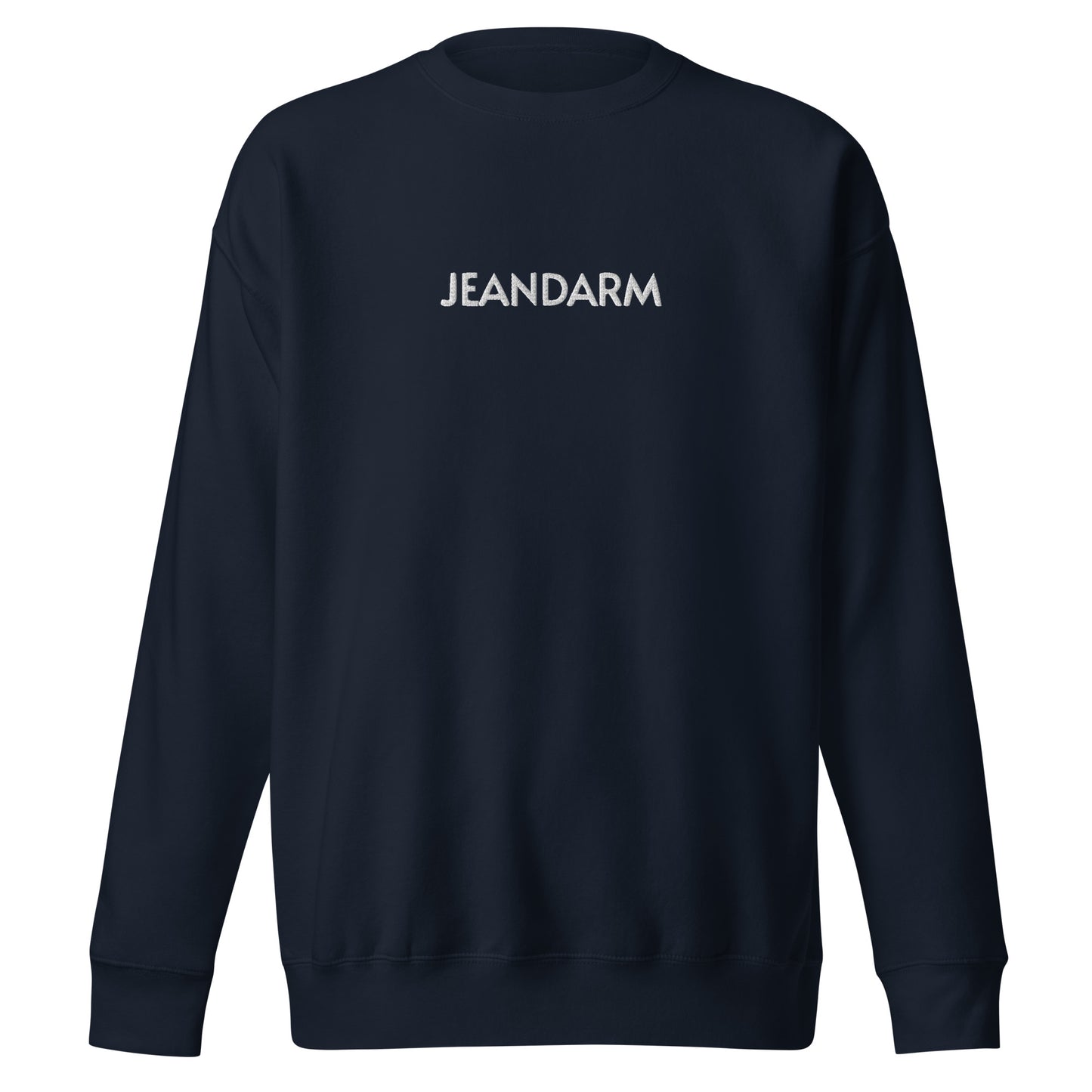 JEANDARM Embroidered Unisex Premium Sweatshirt - Black, Navy, Gray or White