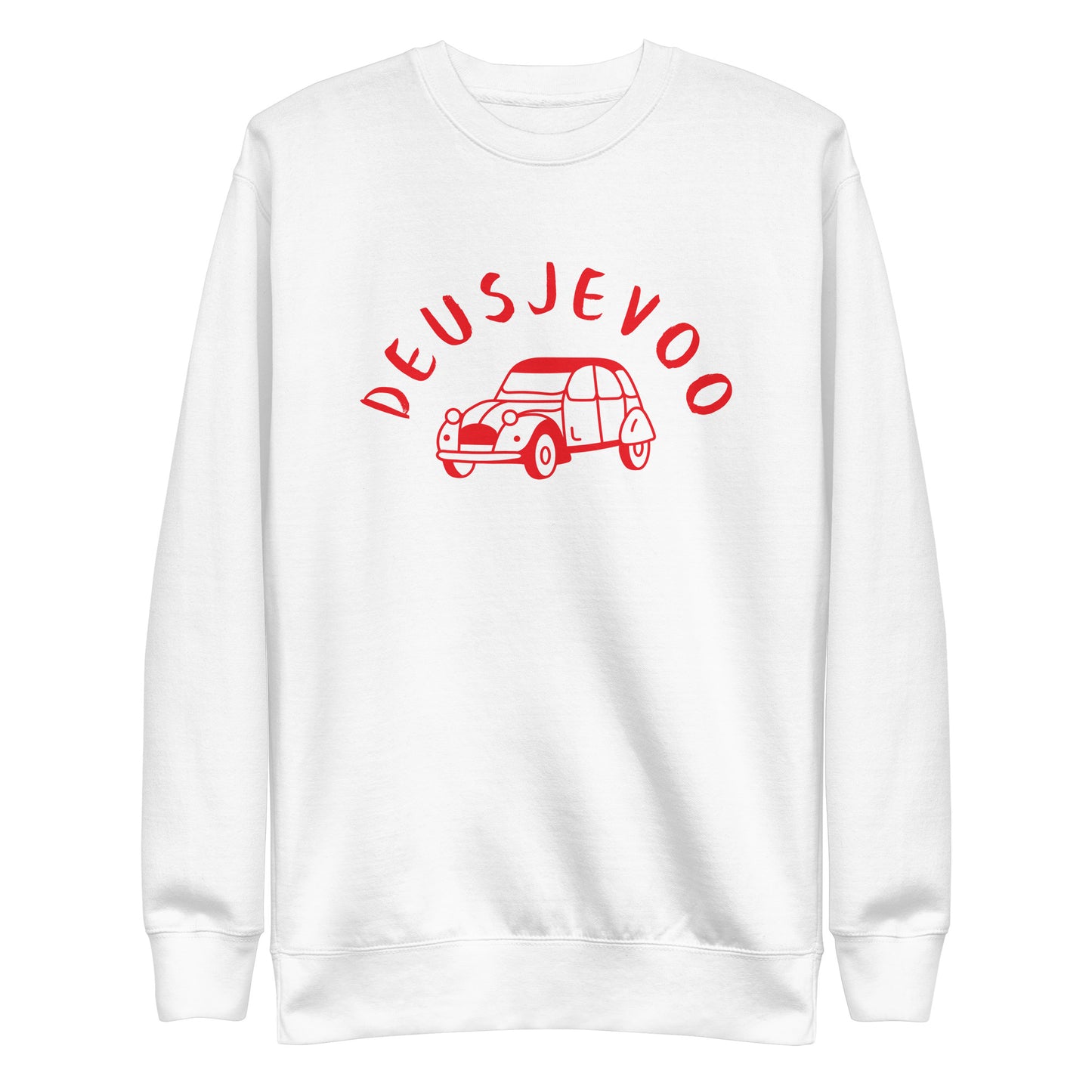 Deusjevoo Unisex premium sweatshirt available in Black, Navy, Blue, Grey and White