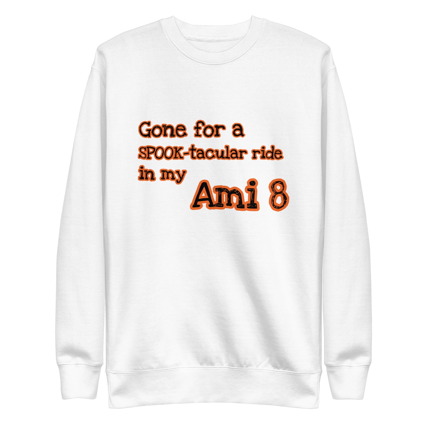 Gone for a SPOOK-tacular ride in my AMI 8 Unisex premium sweatshirt available in Black, Grey or White