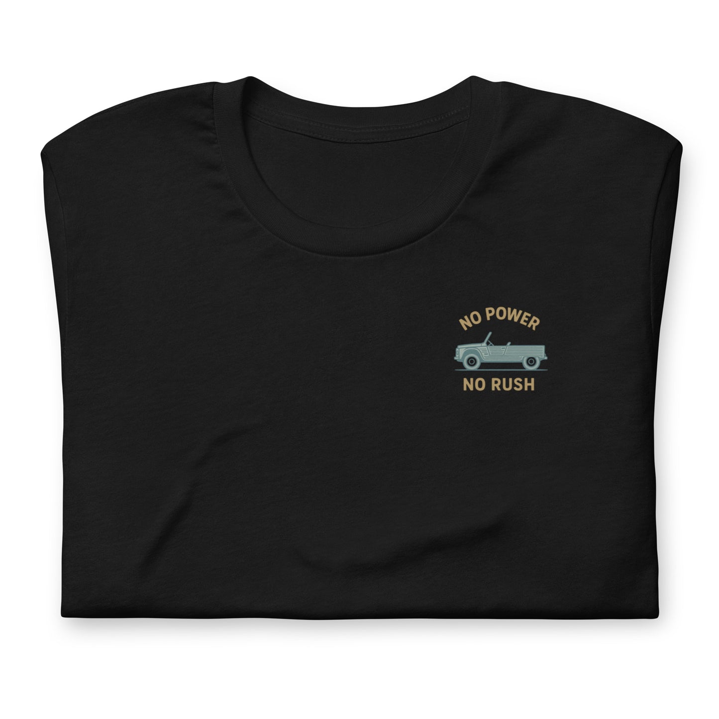 👕 T-shirt “No Power – No Rush” | Citroën Méhari Vibes