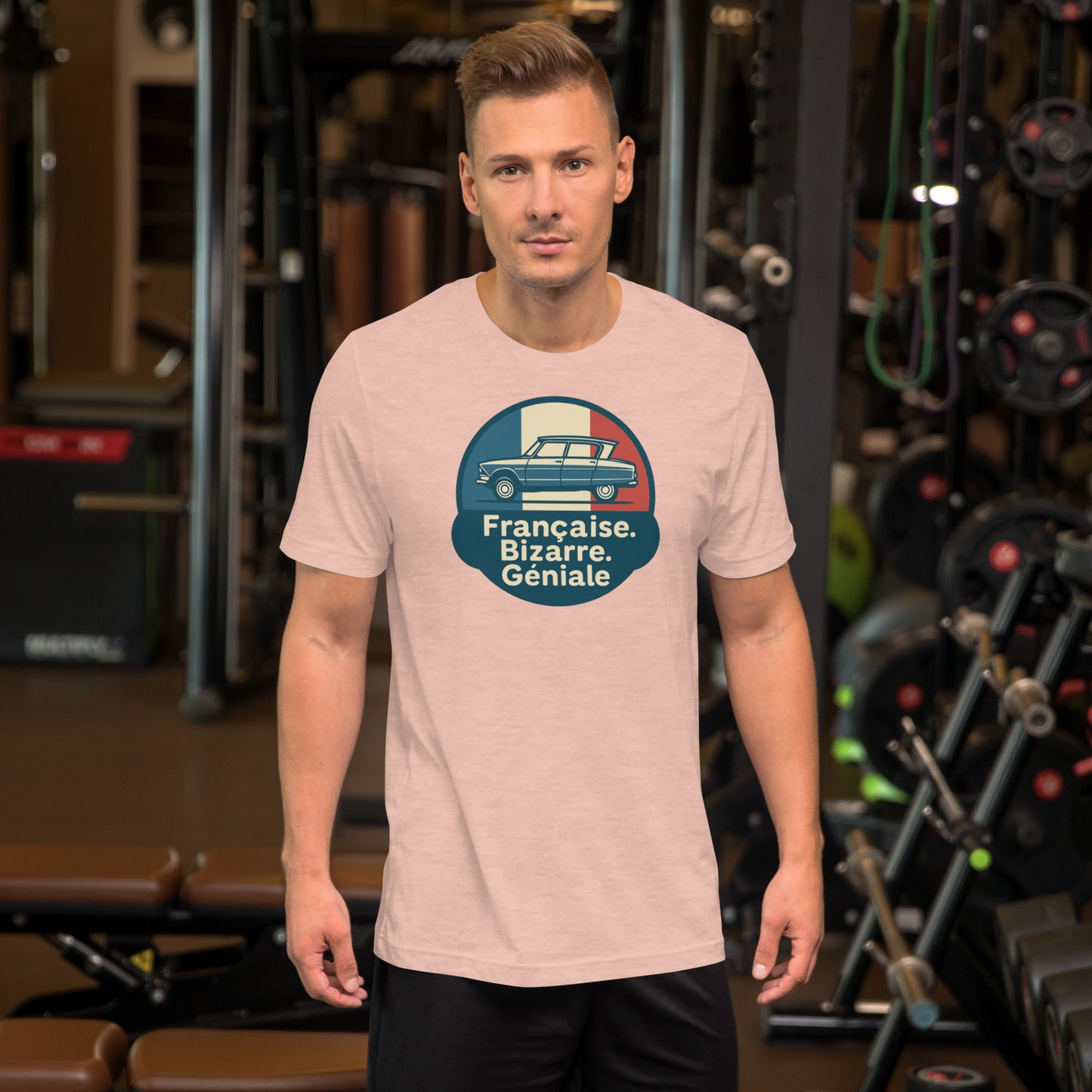 π French. Bizarre. Genius. β Ami 6 T-shirt for lovers of eccentric French design