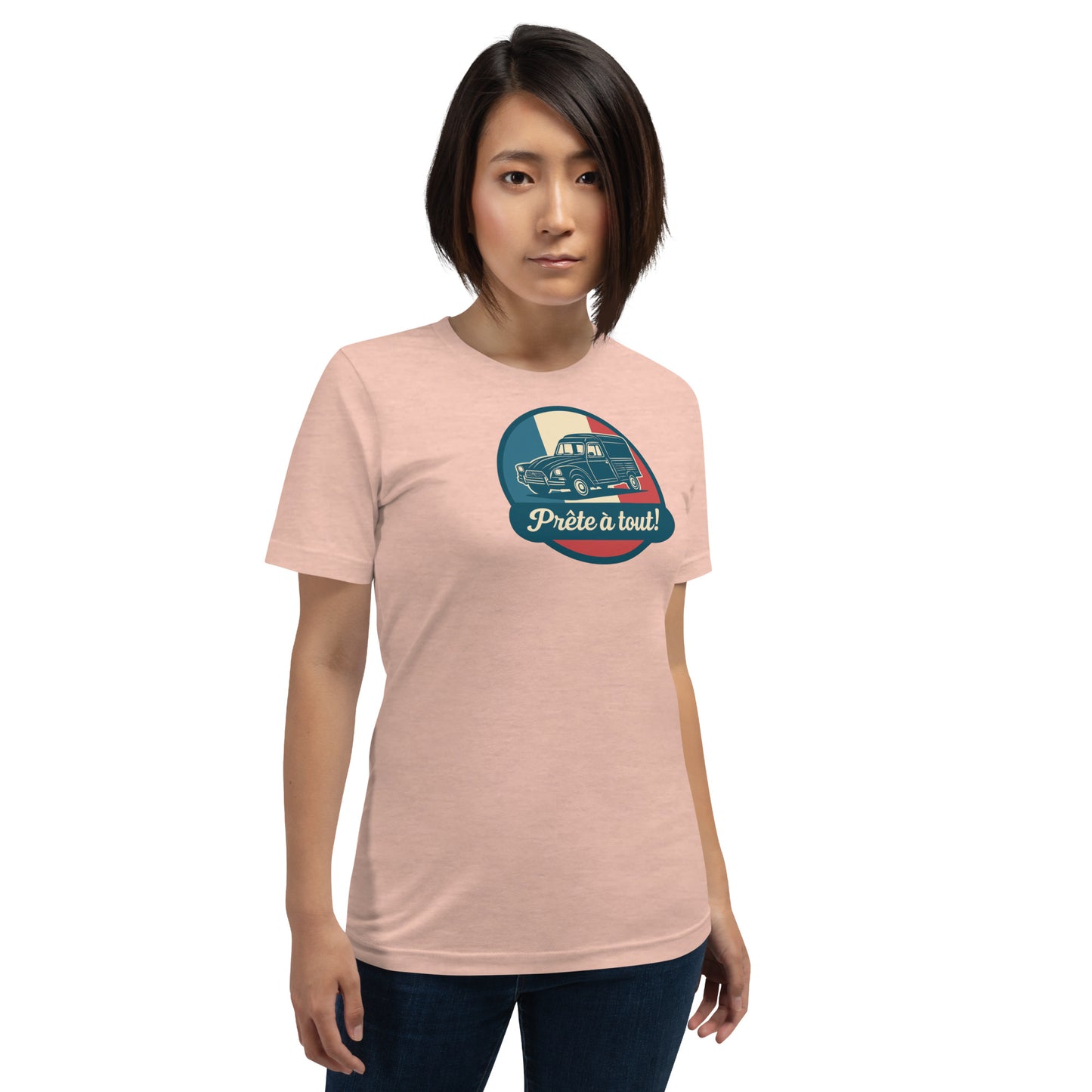 đ T-shirt âPrĂȘte Ă tout!â â CitroĂ«n Acadiane: Altijd klaar voor actie