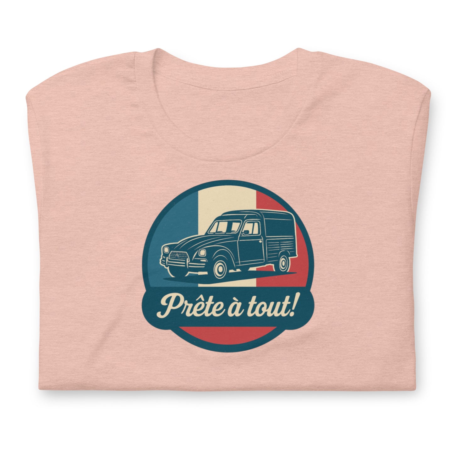 đ T-shirt âPrĂȘte Ă tout!â â CitroĂ«n Acadiane: Altijd klaar voor actie