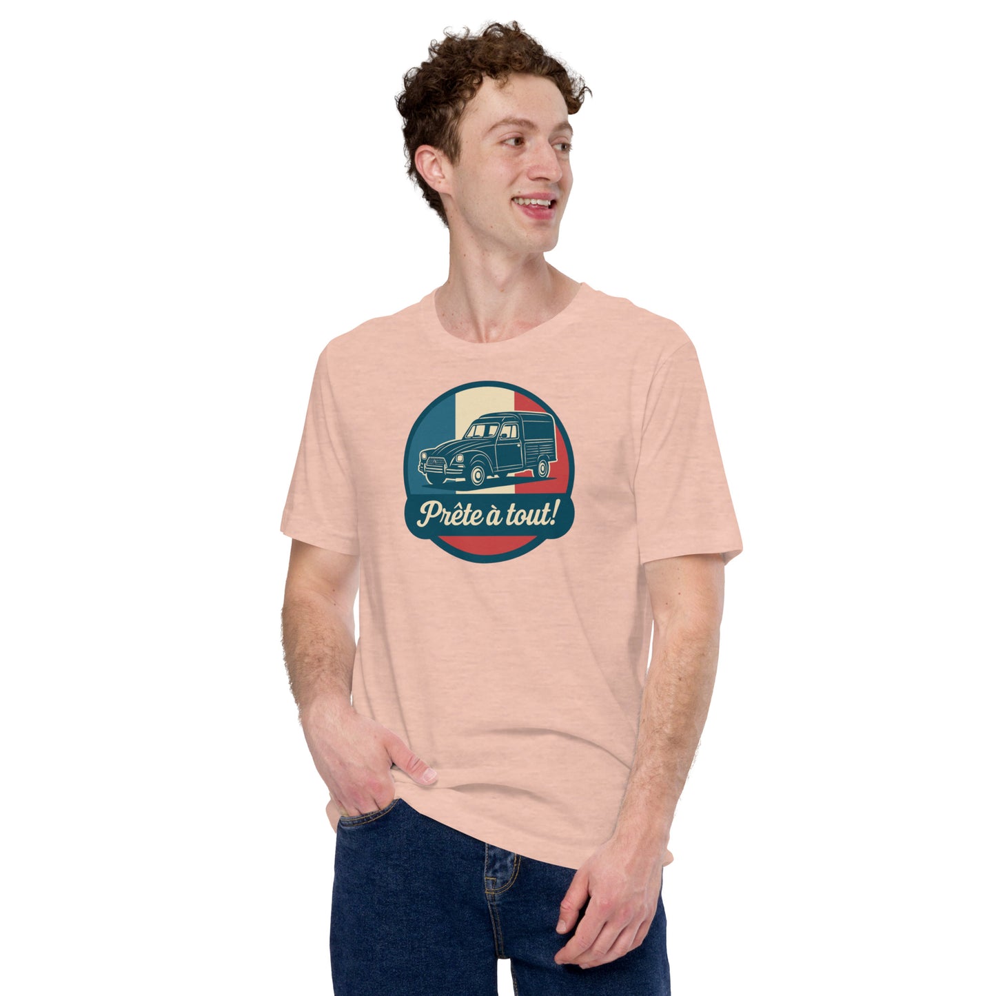 đ T-shirt âPrĂȘte Ă tout!â â CitroĂ«n Acadiane: Altijd klaar voor actie