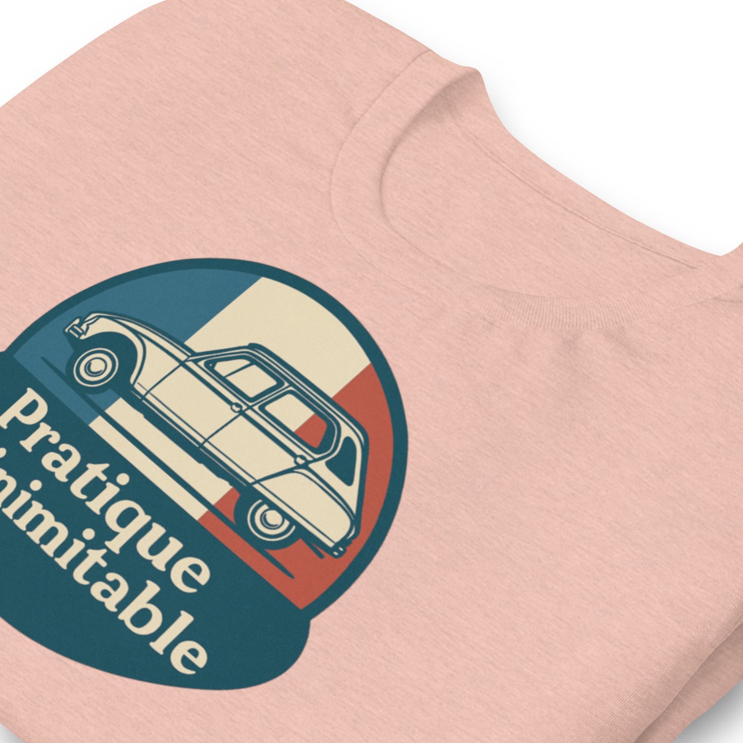 👕 T-shirt “Pratique et Inimitable” – Voor Dyane-liefhebbers met Stijl