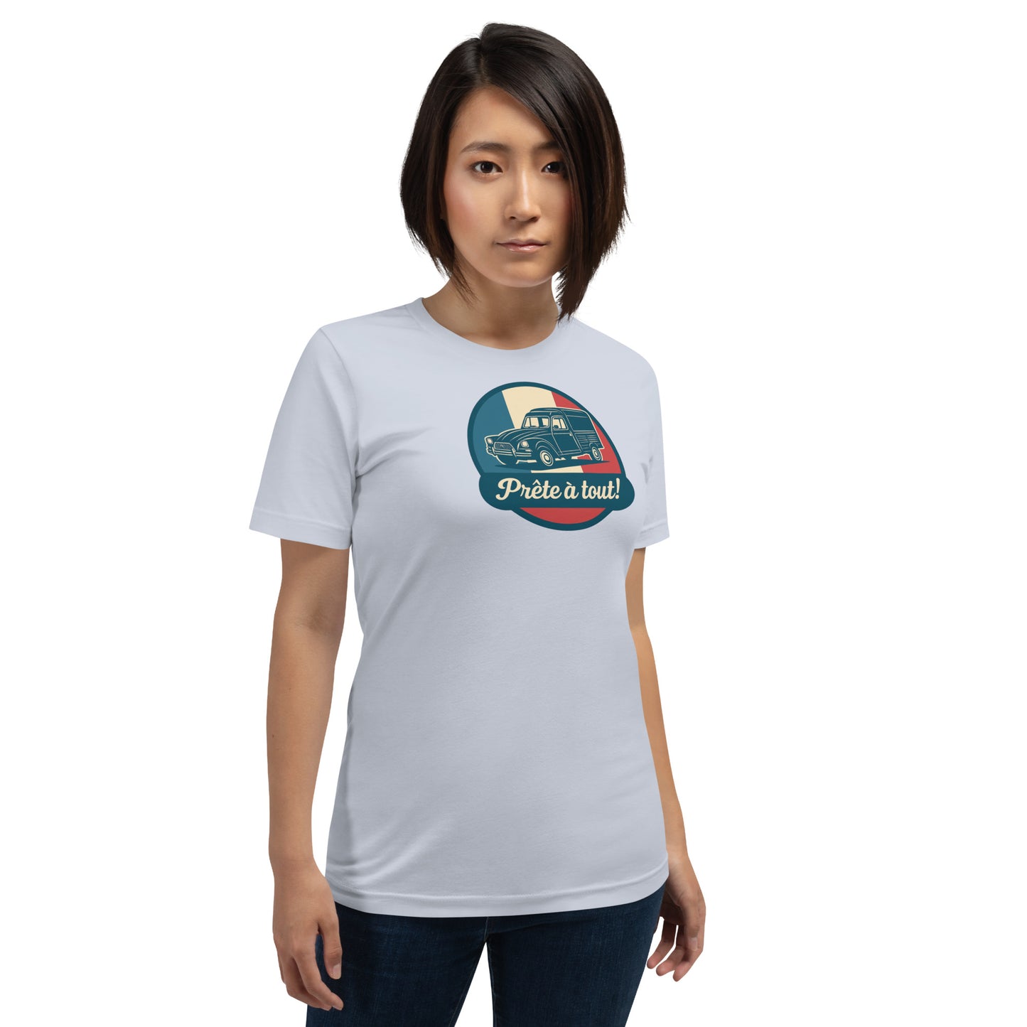đ T-shirt âPrĂȘte Ă tout!â â CitroĂ«n Acadiane: Altijd klaar voor actie