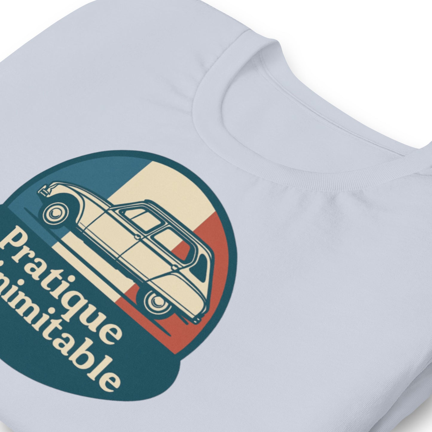 👕 T-shirt “Pratique et Inimitable” – Voor Dyane-liefhebbers met Stijl