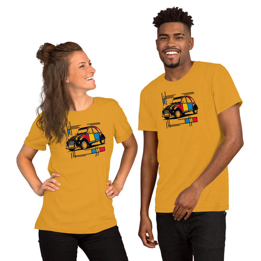 Citroën 2CV x Mondriaan T-shirt – Stylish, Comfortable & Unisex – Available in different colours