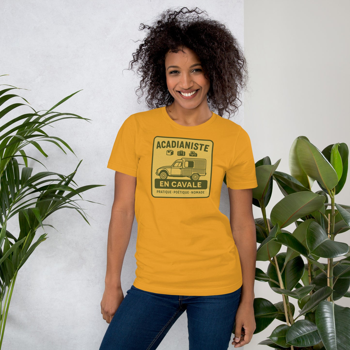 T-shirt “Acadianist and Caval” – For the practical, poetic and nomadic soul