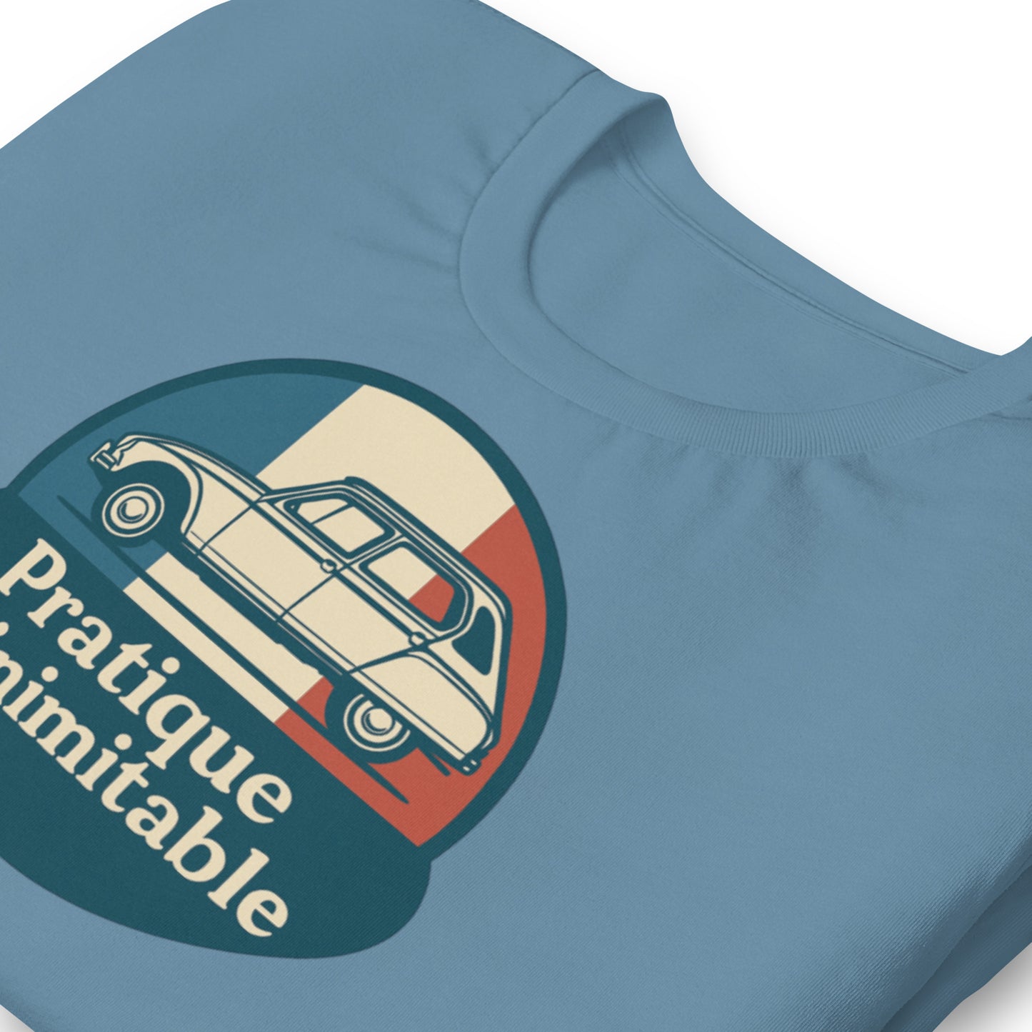 👕 T-shirt “Pratique et Inimitable” – Voor Dyane-liefhebbers met Stijl