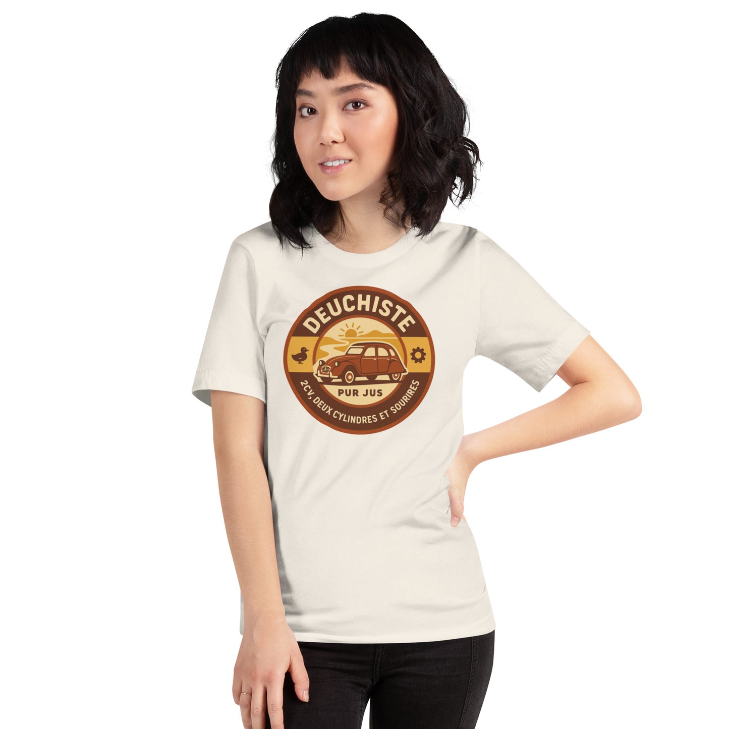 T-shirt “Deuchiste Pur Jus” – For real 2CV enthusiasts