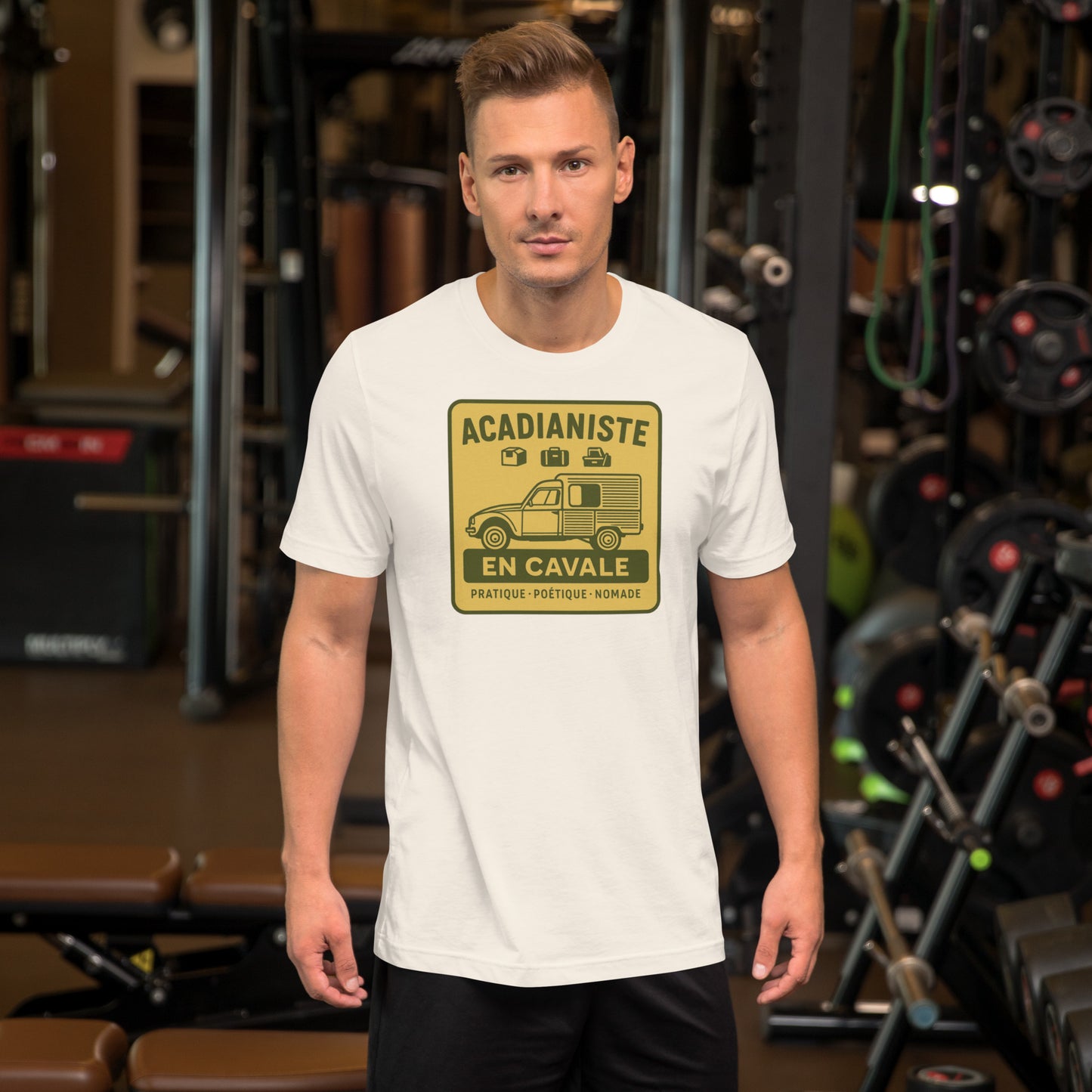 T-shirt “Acadianist and Caval” – For the practical, poetic and nomadic soul