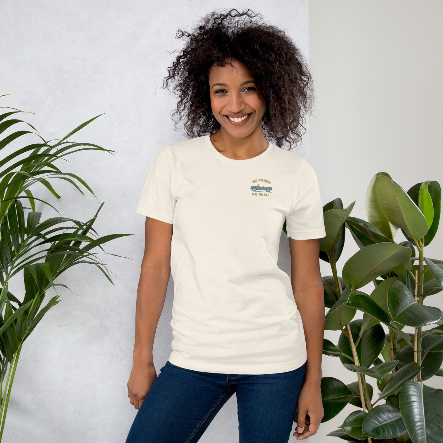 👕 T-shirt “No Power – No Rush” | Citroën Méhari Vibes