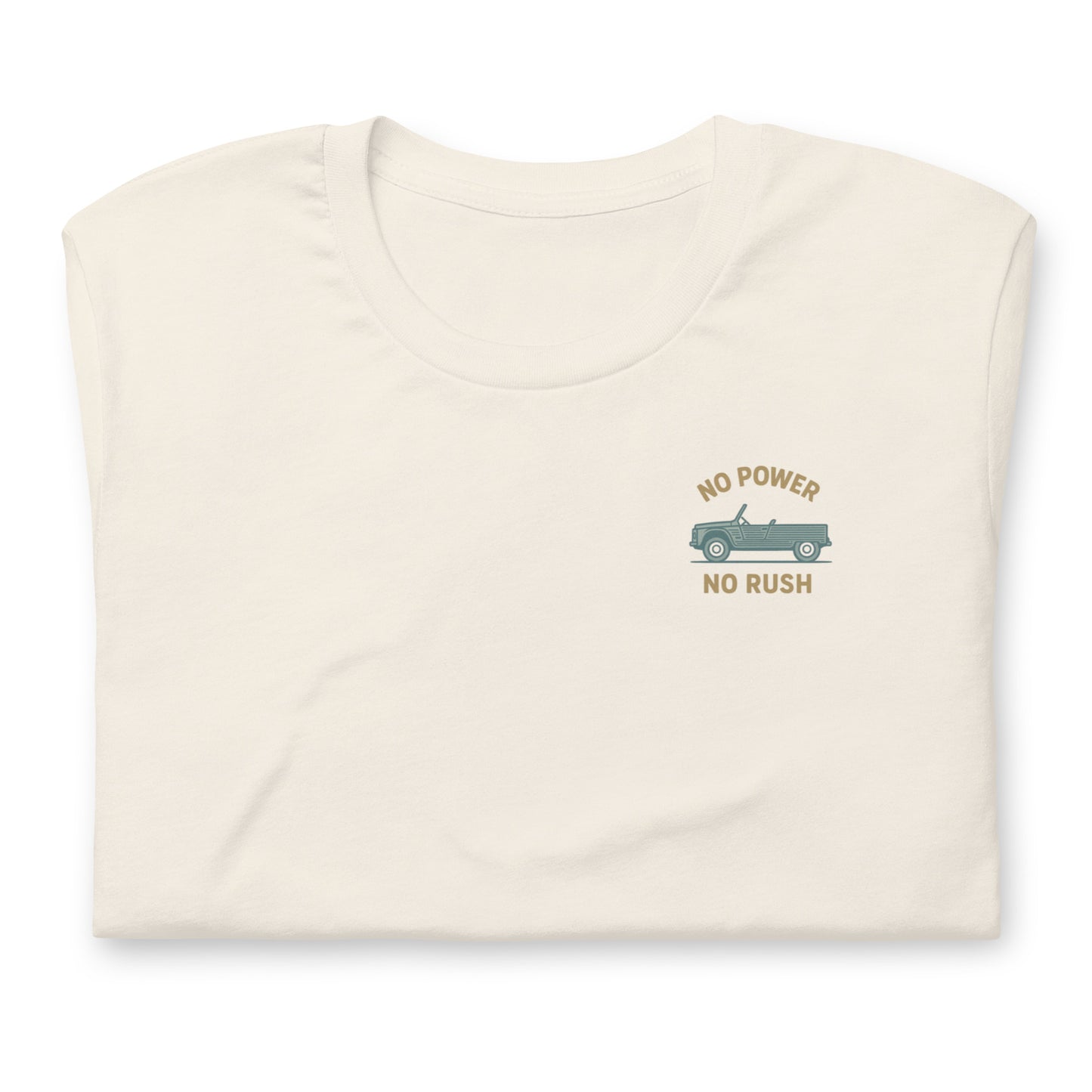 👕 T-shirt “No Power – No Rush” | Citroën Méhari Vibes