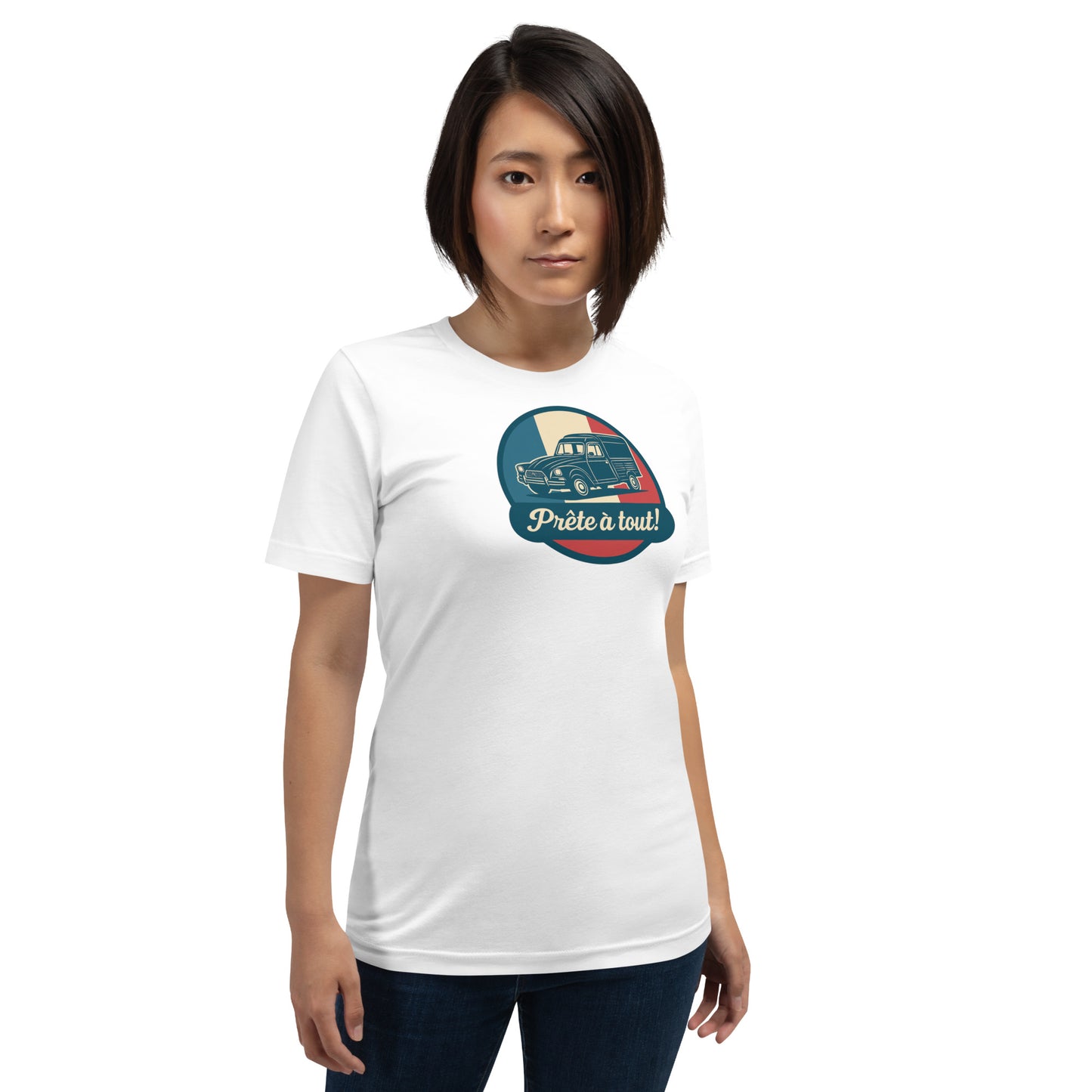 đ T-shirt âPrĂȘte Ă tout!â â CitroĂ«n Acadiane: Altijd klaar voor actie