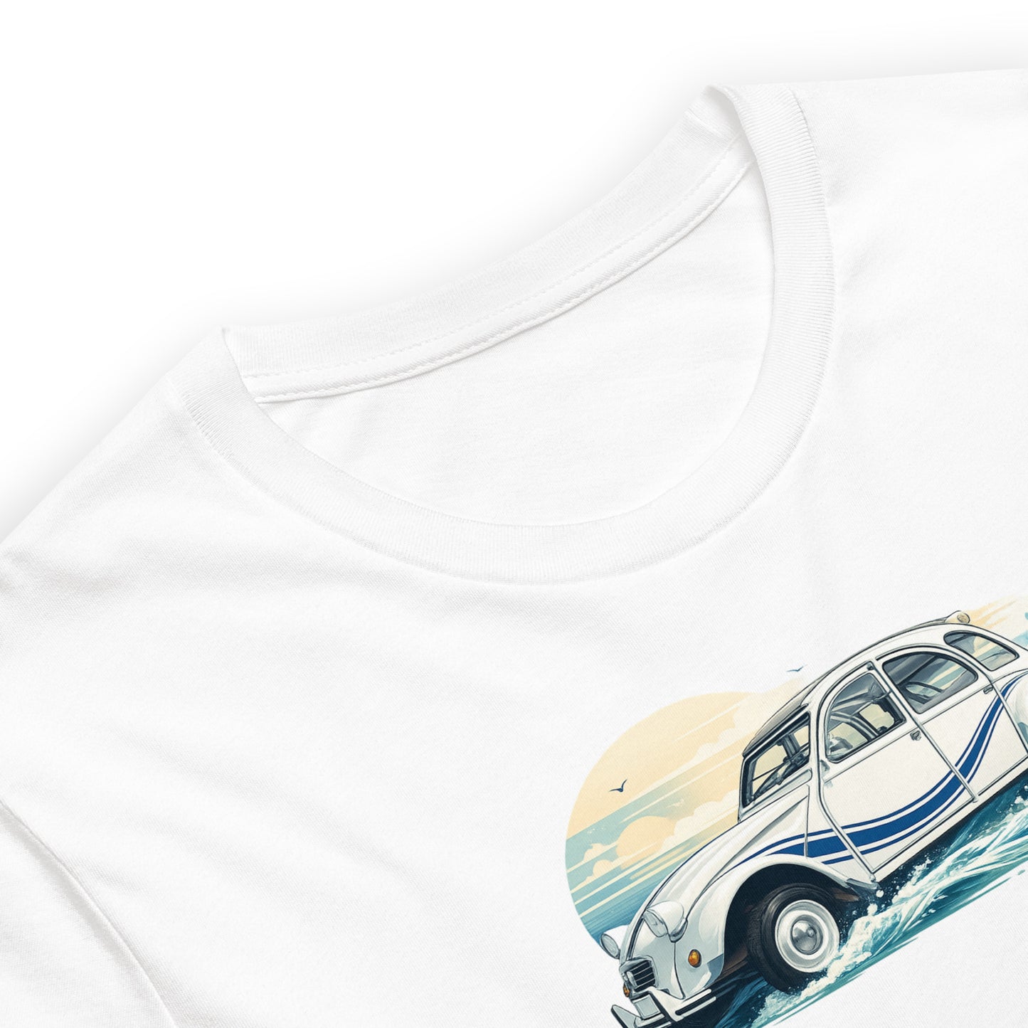 Citroën 2CV France 3 – T-shirt graphique Surf & Mer - Collection Spéciales