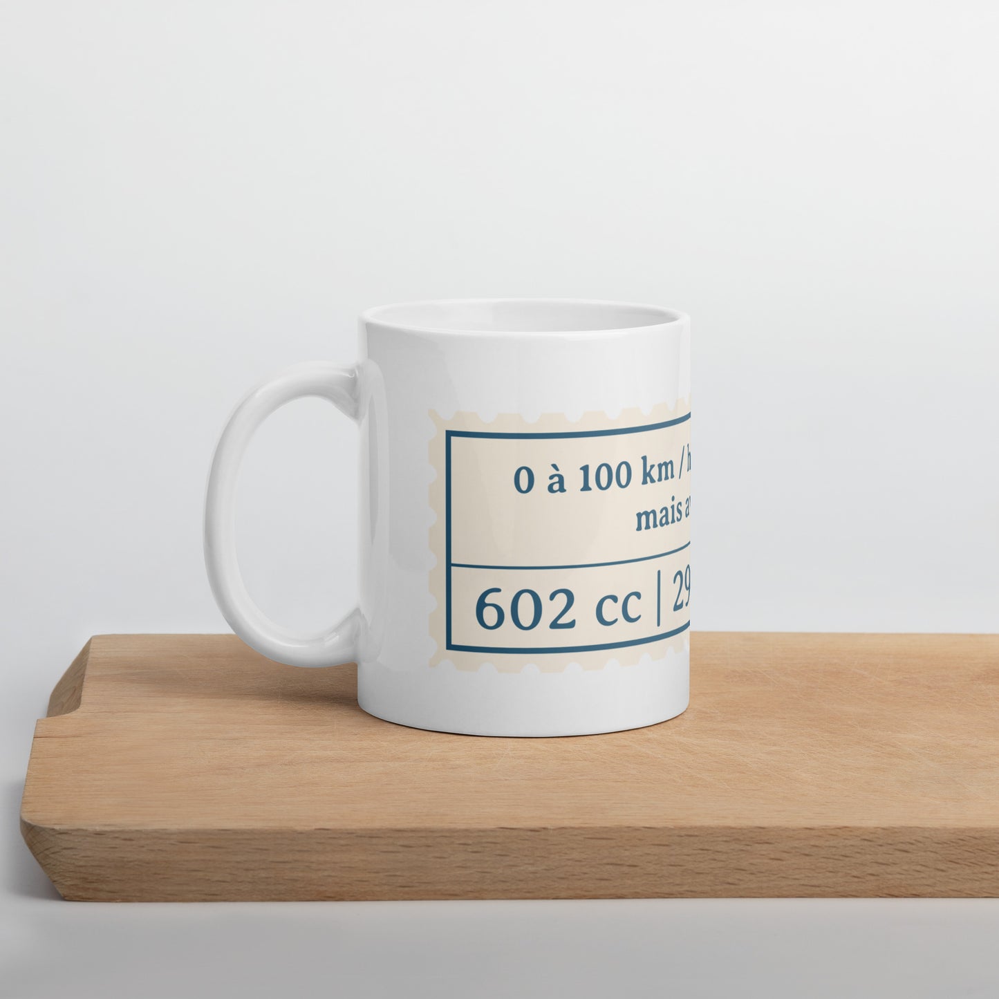 Mug "0-100 km/h en 15 min... mais avec style !" – Pour les vrais amateurs de classiques – 300 ml