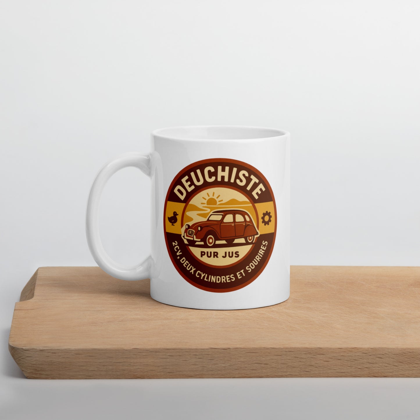 Mug “Deuchiste Pur Jus” – Two cylinders in your coffee
