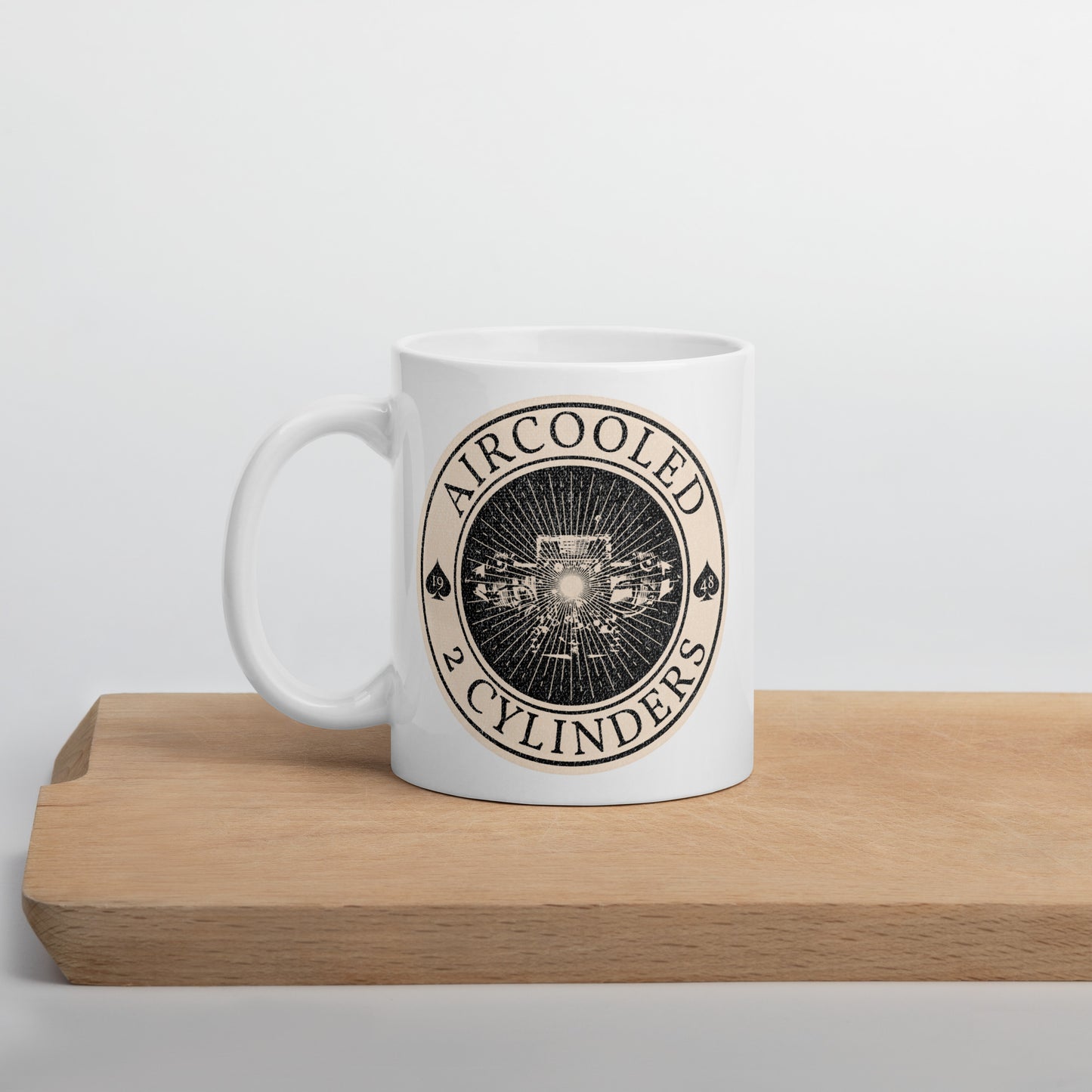 ☕ Aircooled 2 Cylinders Mug – For coffee breaks with character