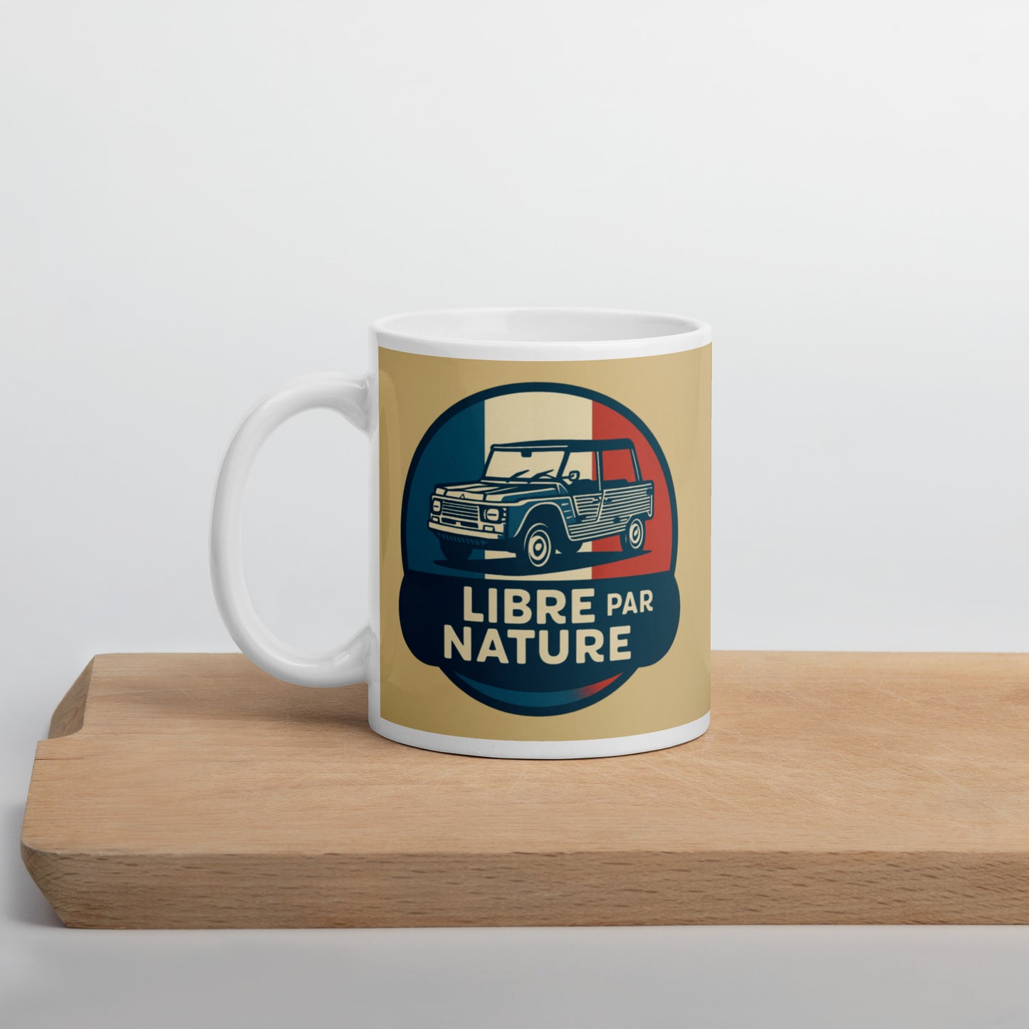🚙 Mok “Libre par Nature” – Citroën Méhari: Vrijheid in elke slok!