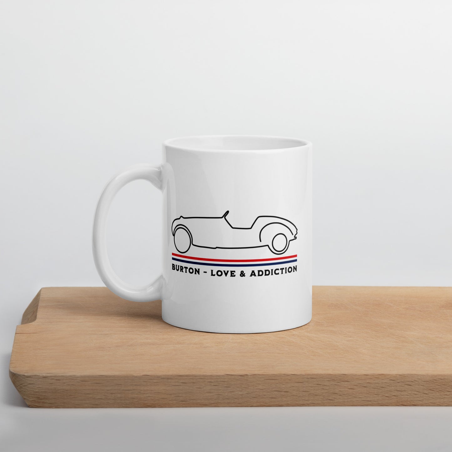 Mug "Burton – Love & Addiction" | Style, character and coffee enjoyment in one