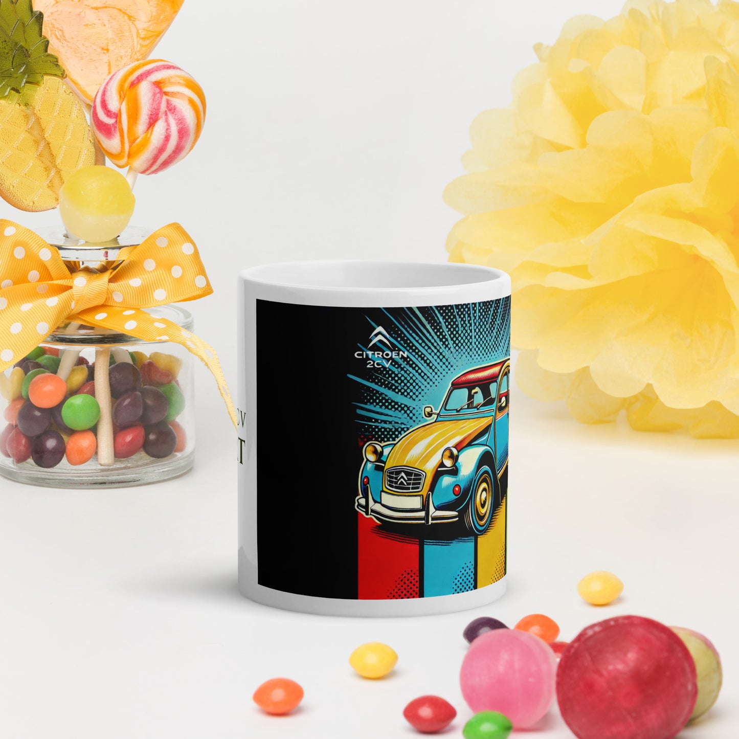 Pop-Art Citroën 2cv mug - 300ml