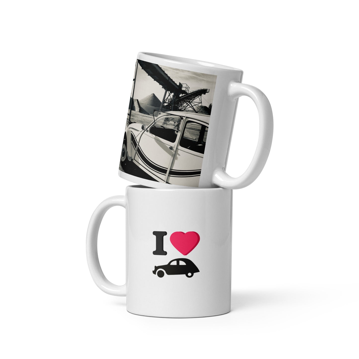 I Love Citroën 2CV France 3 Mug – 300 ml: The Perfect Mug for the True 2CV Fan!