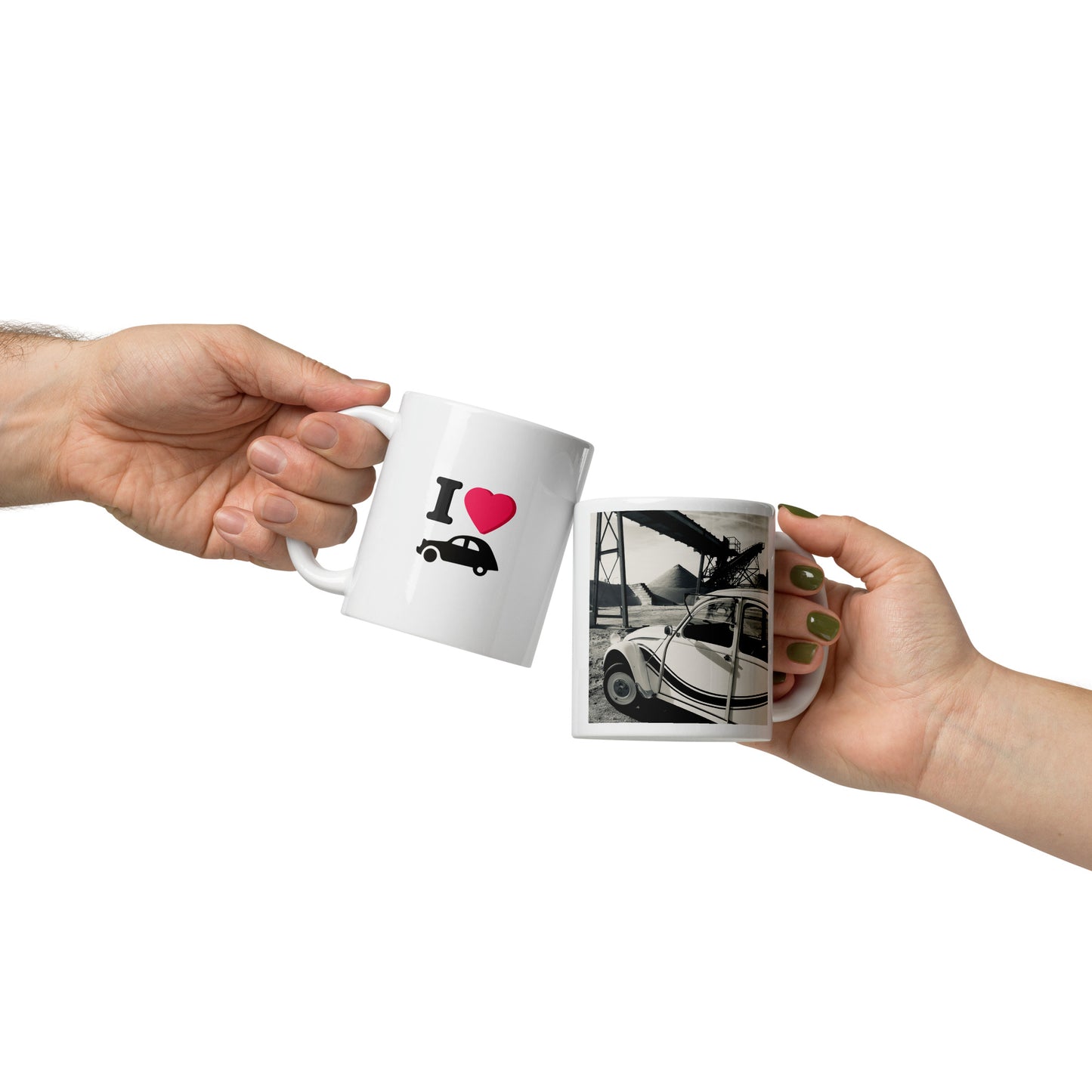 I Love Citroën 2CV France 3 Mug – 300 ml: The Perfect Mug for the True 2CV Fan!