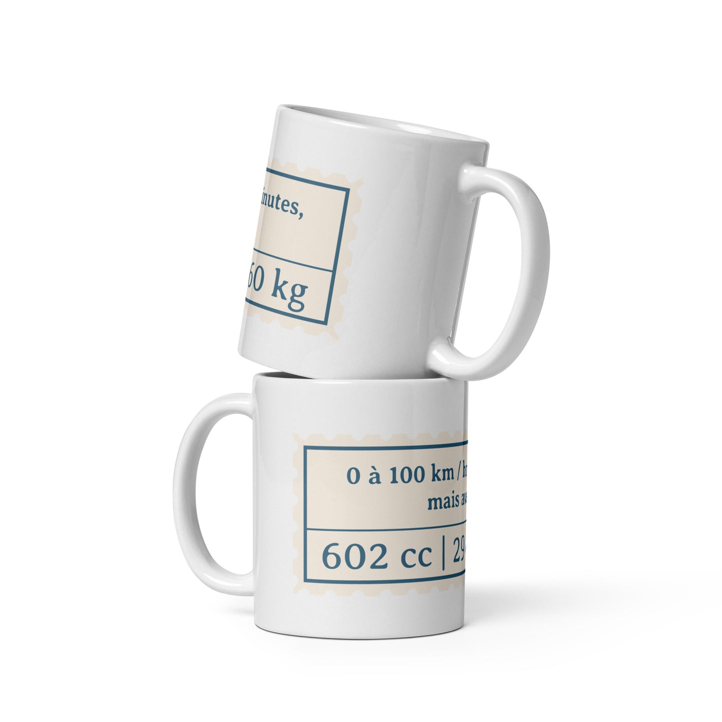 Mug "0-100 km/h en 15 min... mais avec style !" – Pour les vrais amateurs de classiques – 300 ml