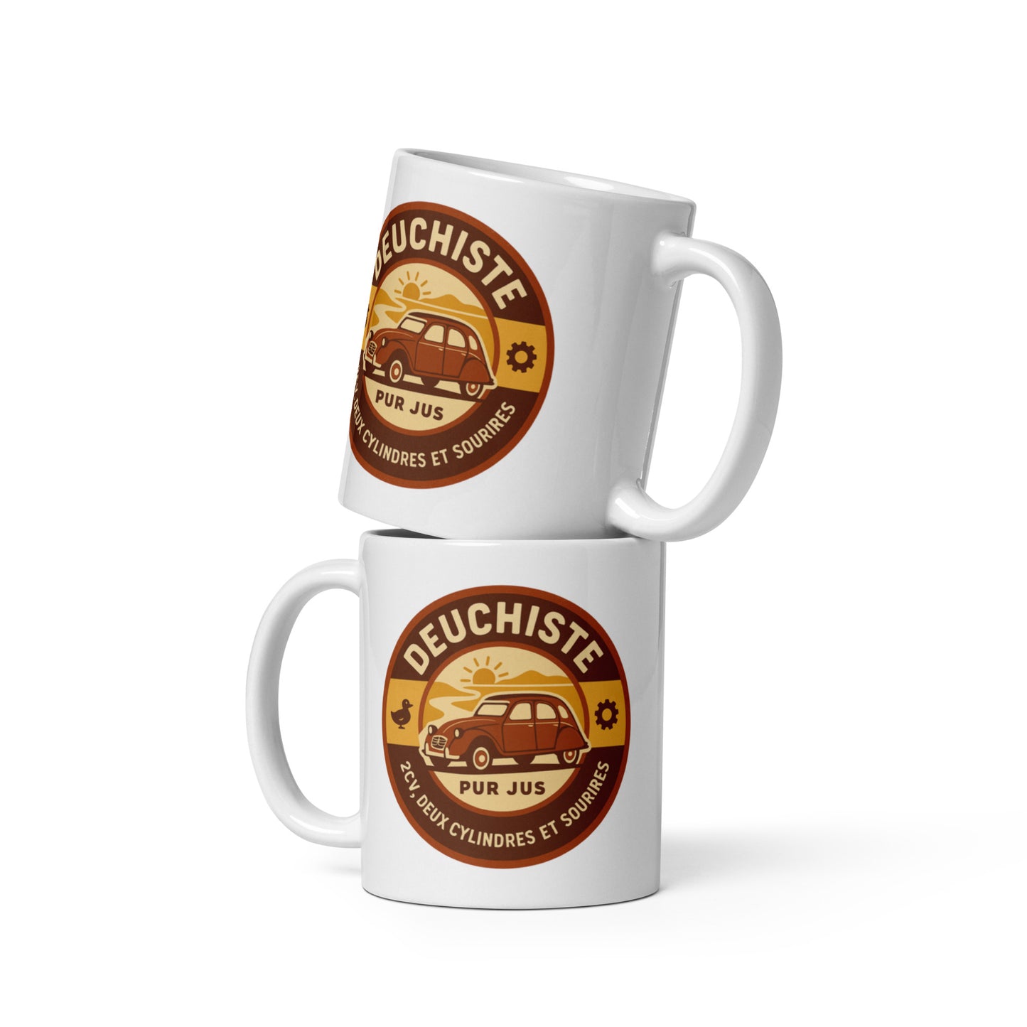 Mug “Deuchiste Pur Jus” – Two cylinders in your coffee